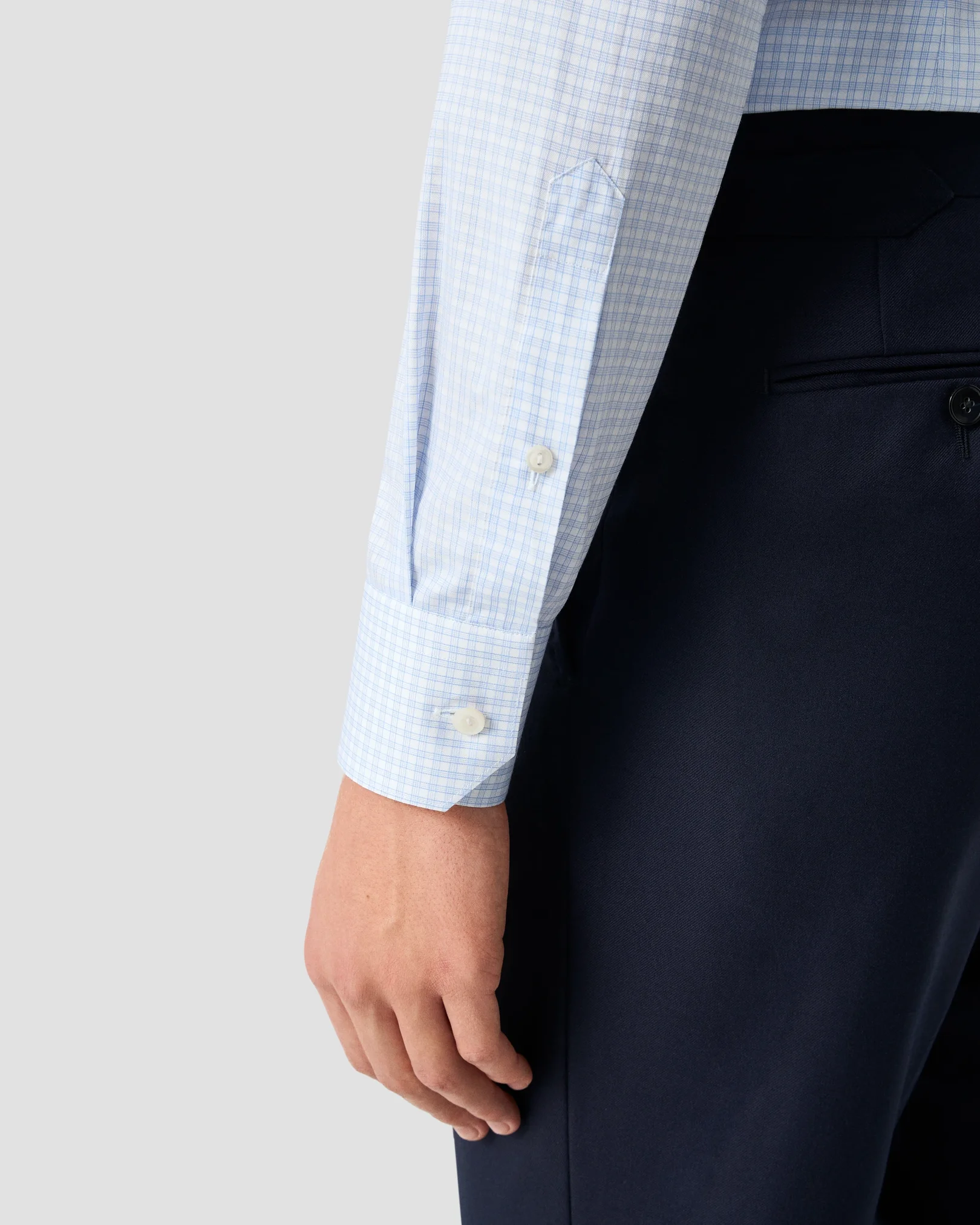Eton - light blue check 263