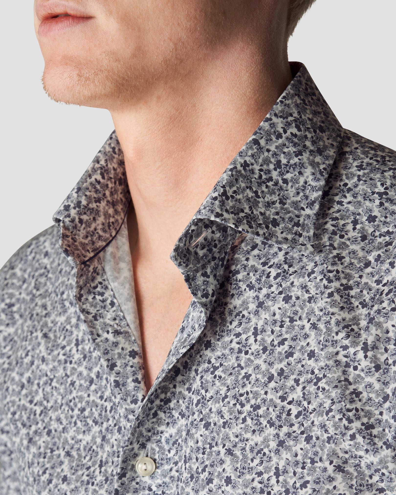 Eton - mid grey poplin
