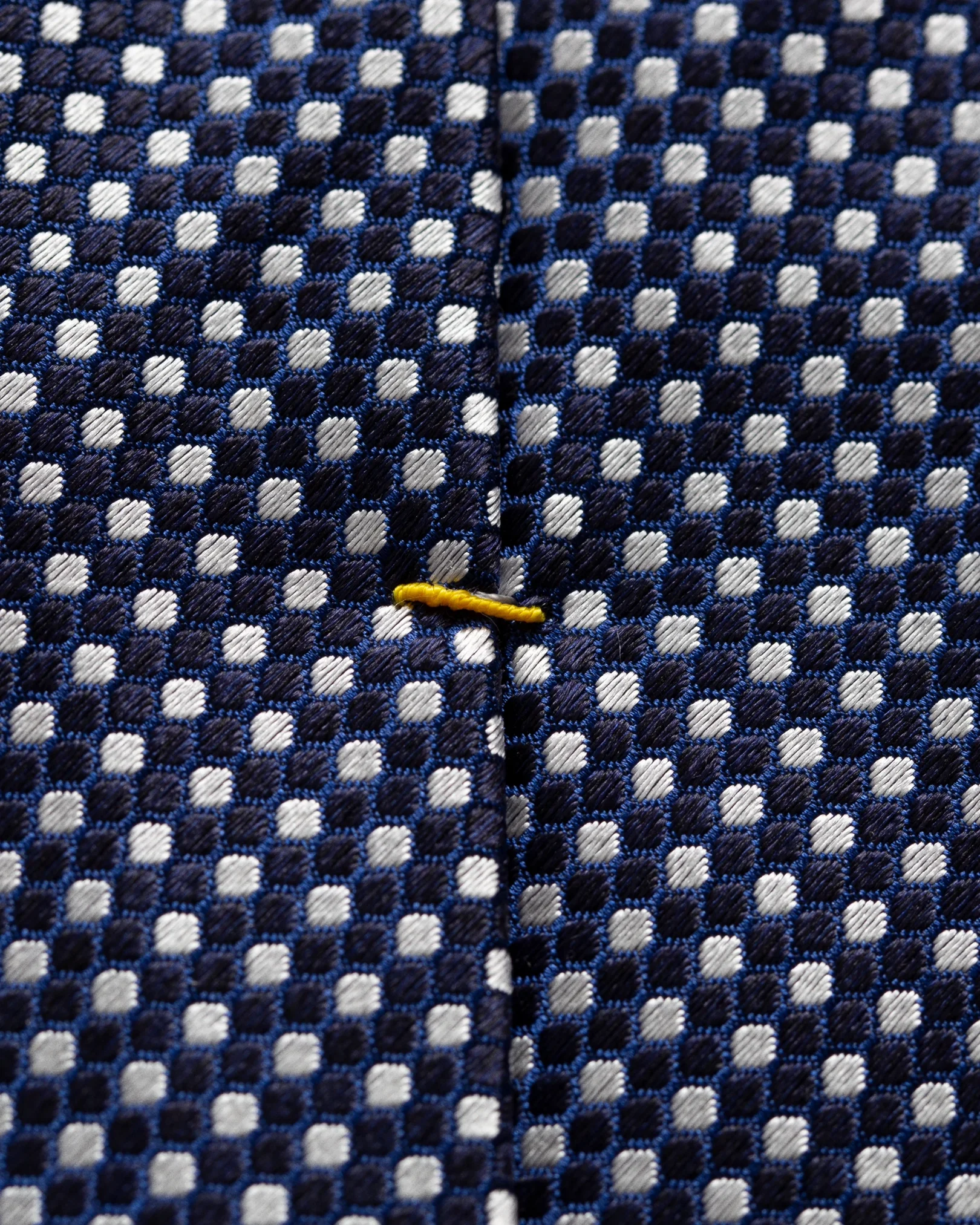 Eton - navy dotted silk tie