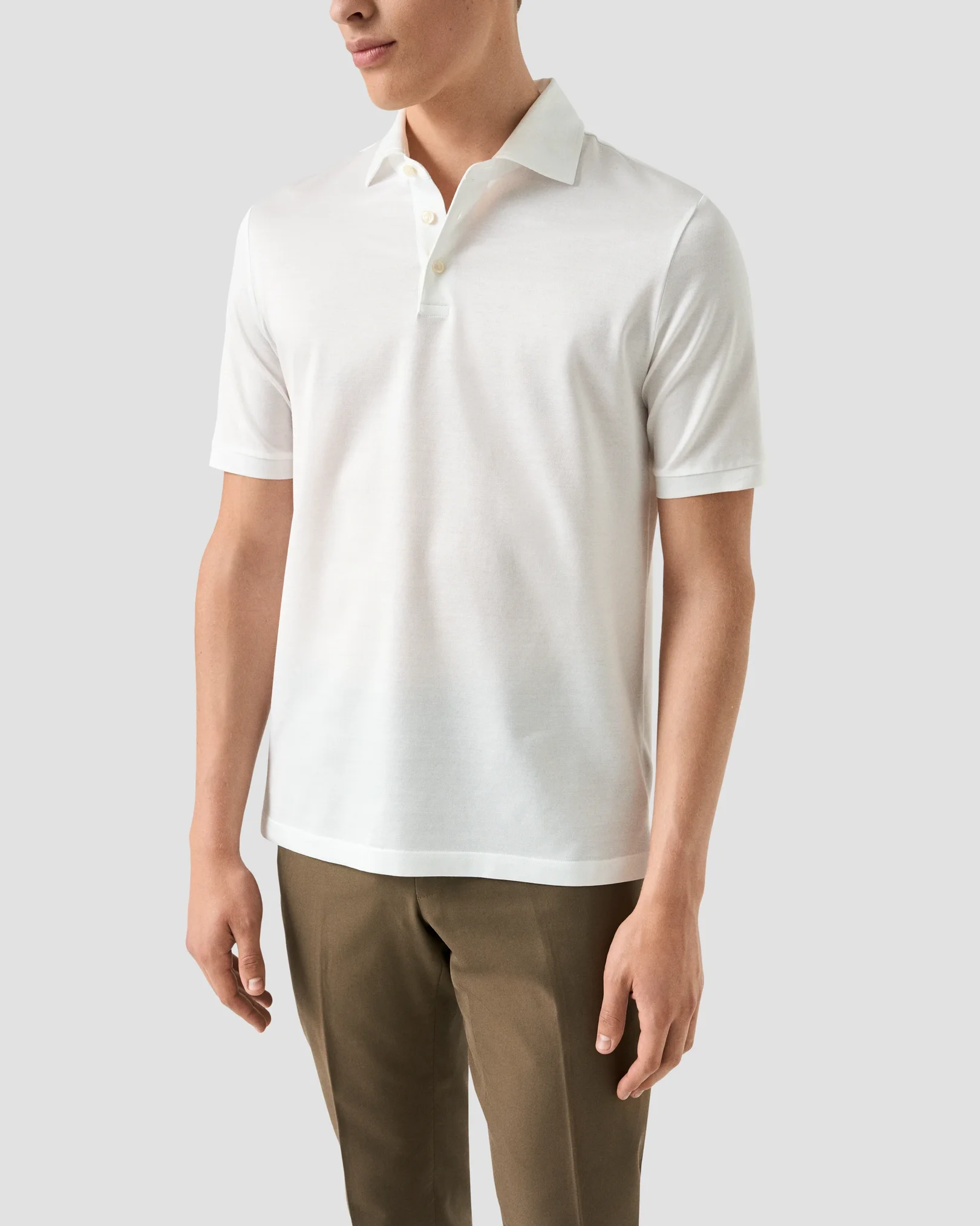 Eton - jaquard filo di scozia polo shirt