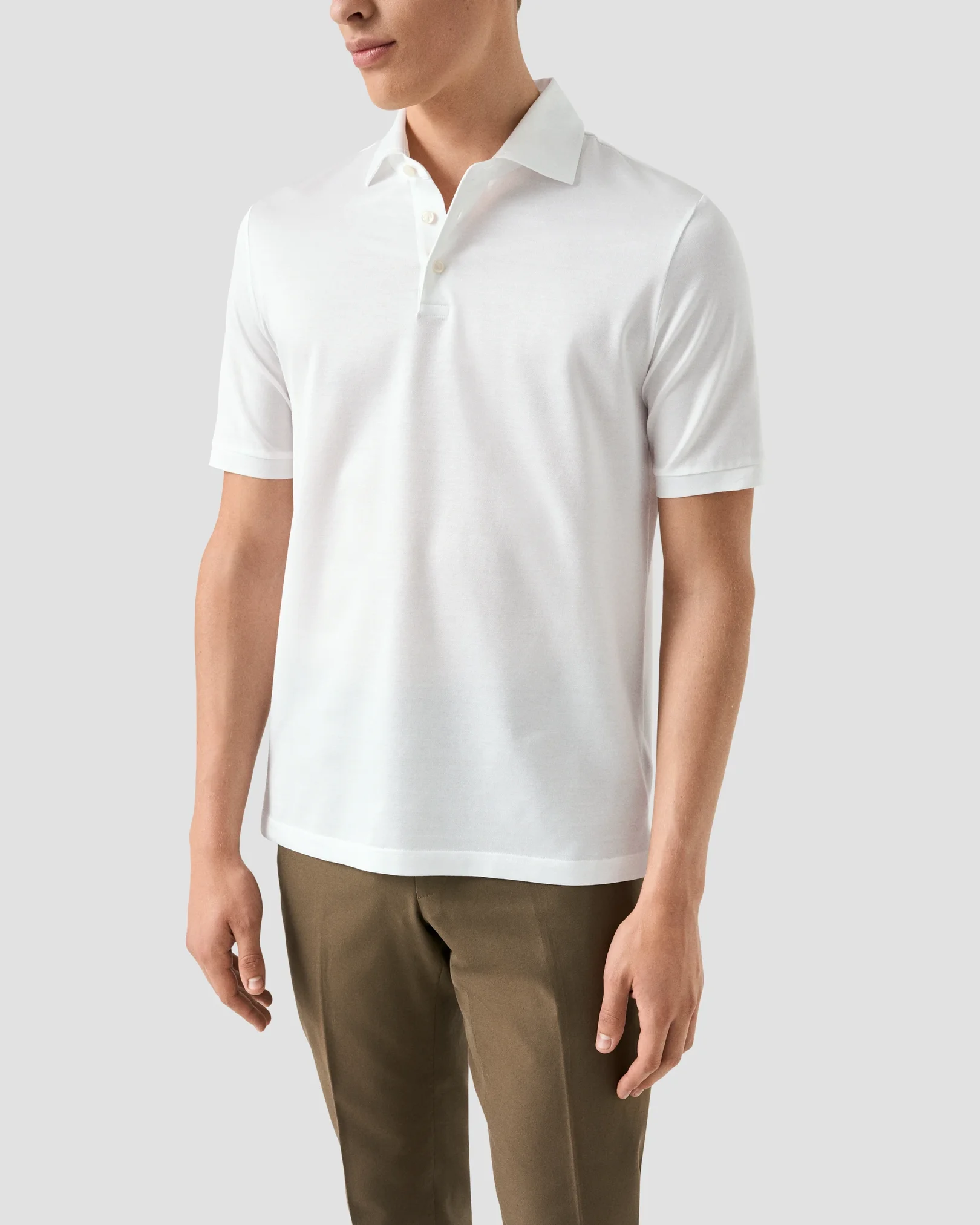 Eton - jaquard filo di scozia polo shirt