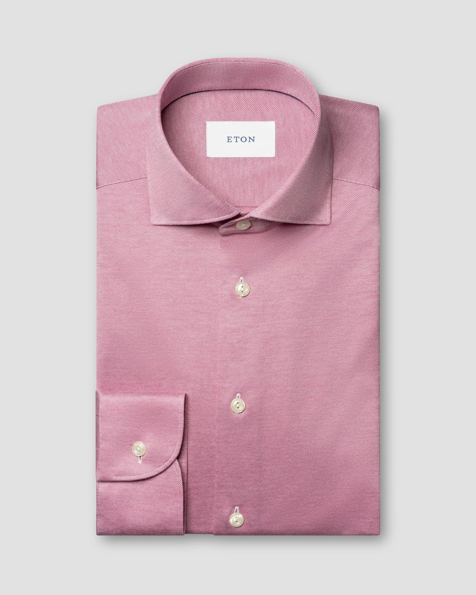 Eton - pink filo di scozia knit shirt