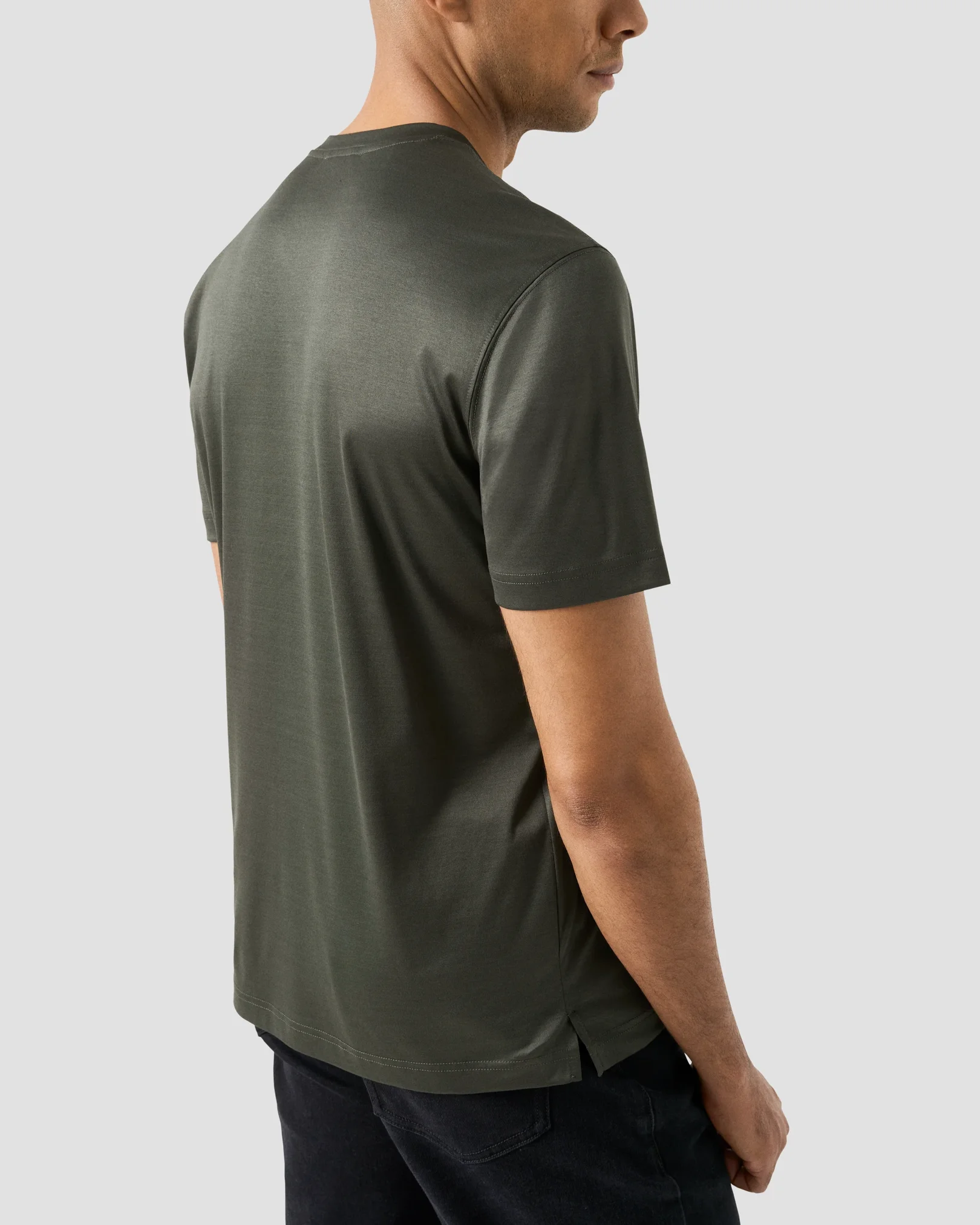 Eton - filo di scozia t shirt dark green filo di scozia t shirt