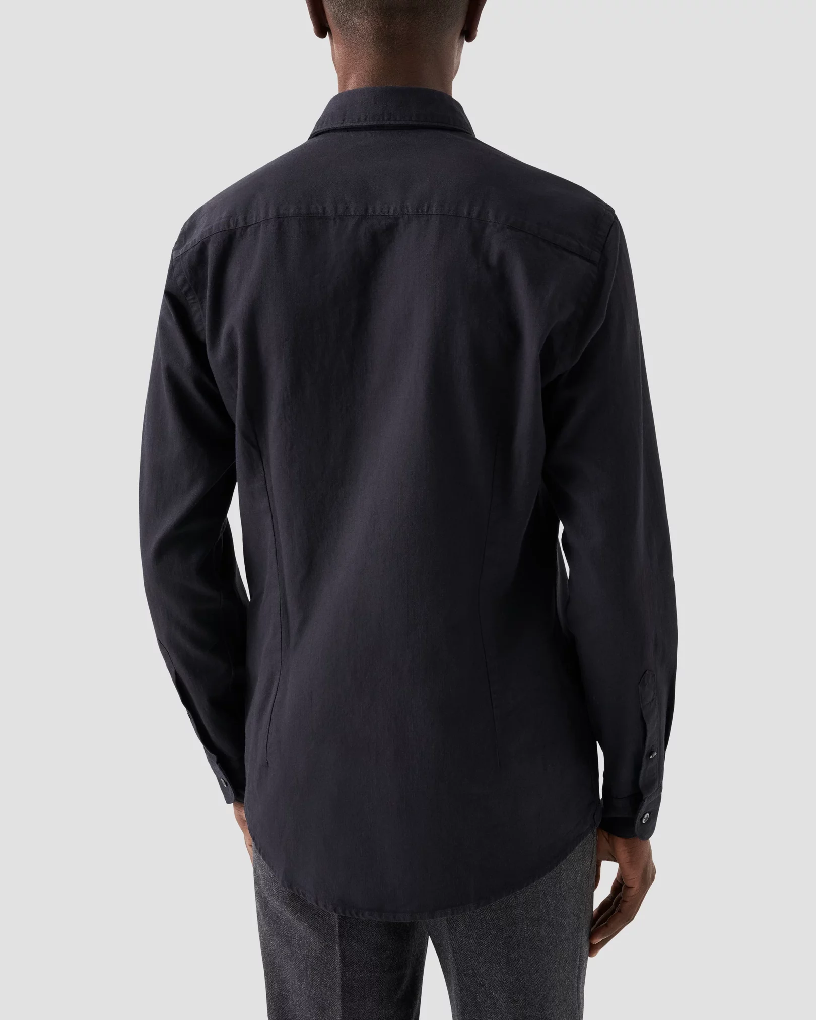 Eton - black indigo wide spread shirt