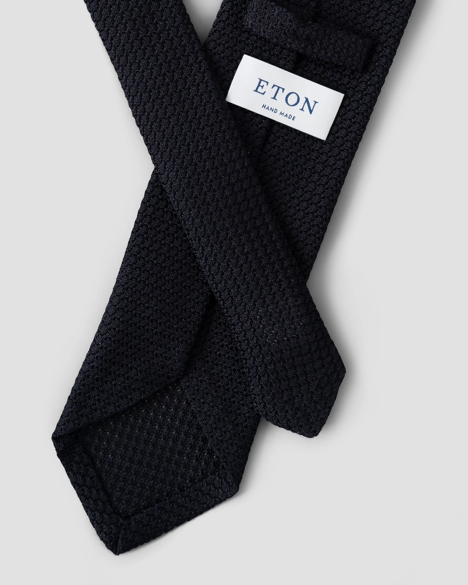 Eton - navy grenadine tie