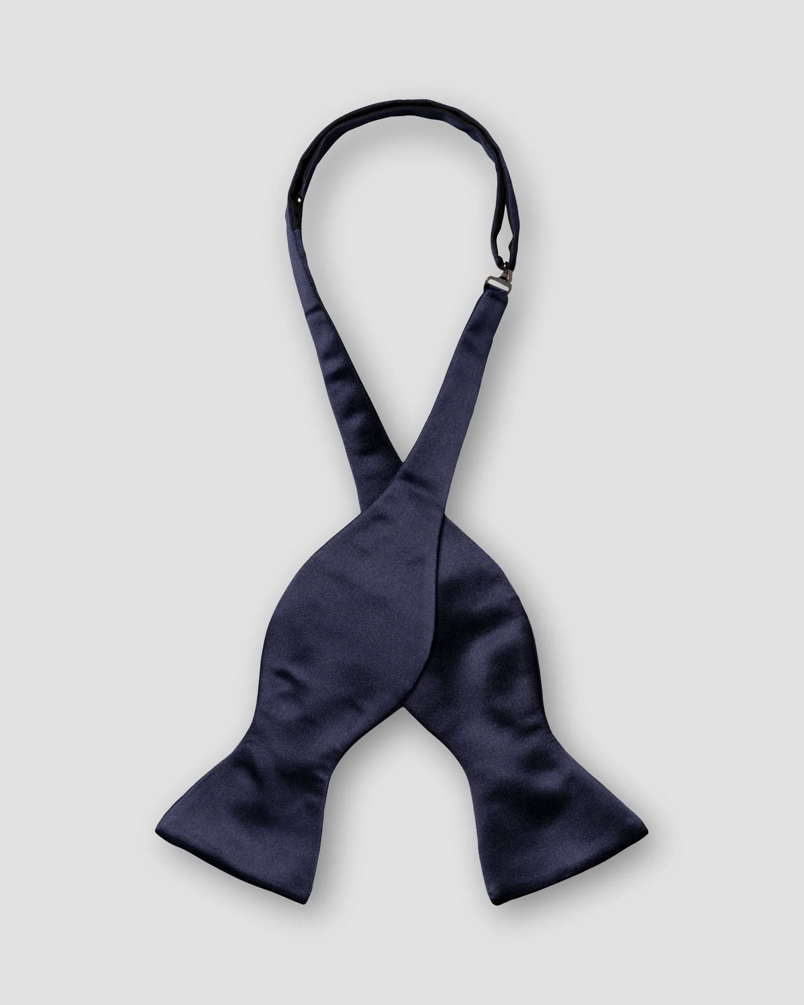 Eton - navy silk bow tie