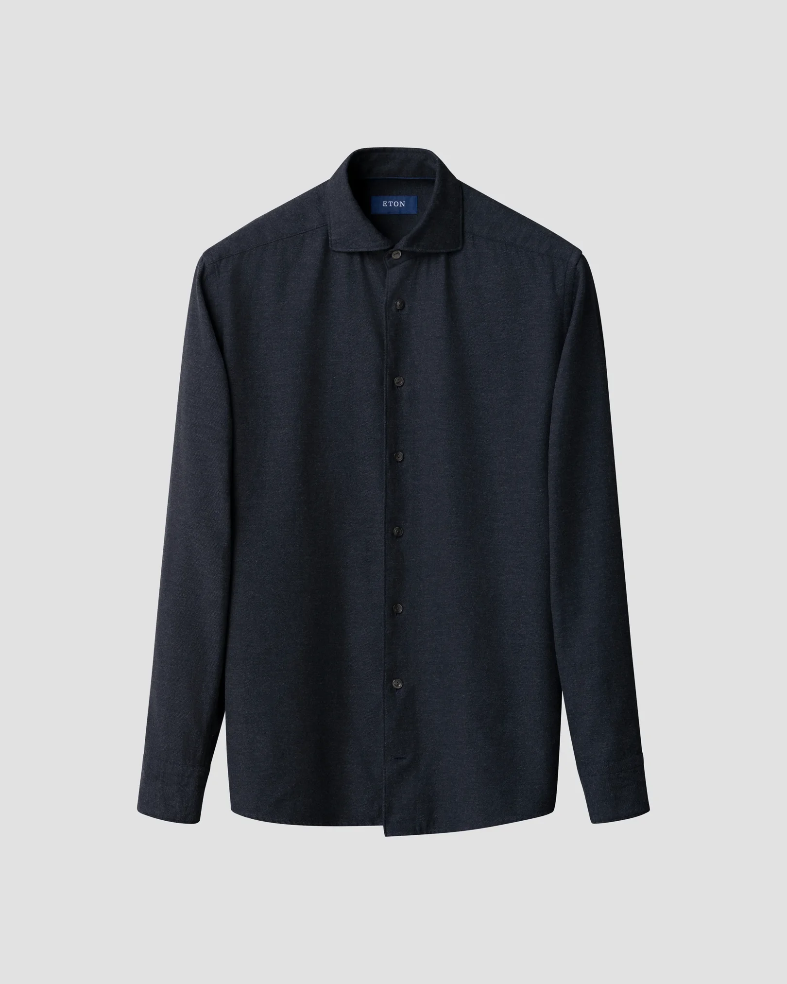 Eton - solid navy flannel shirt