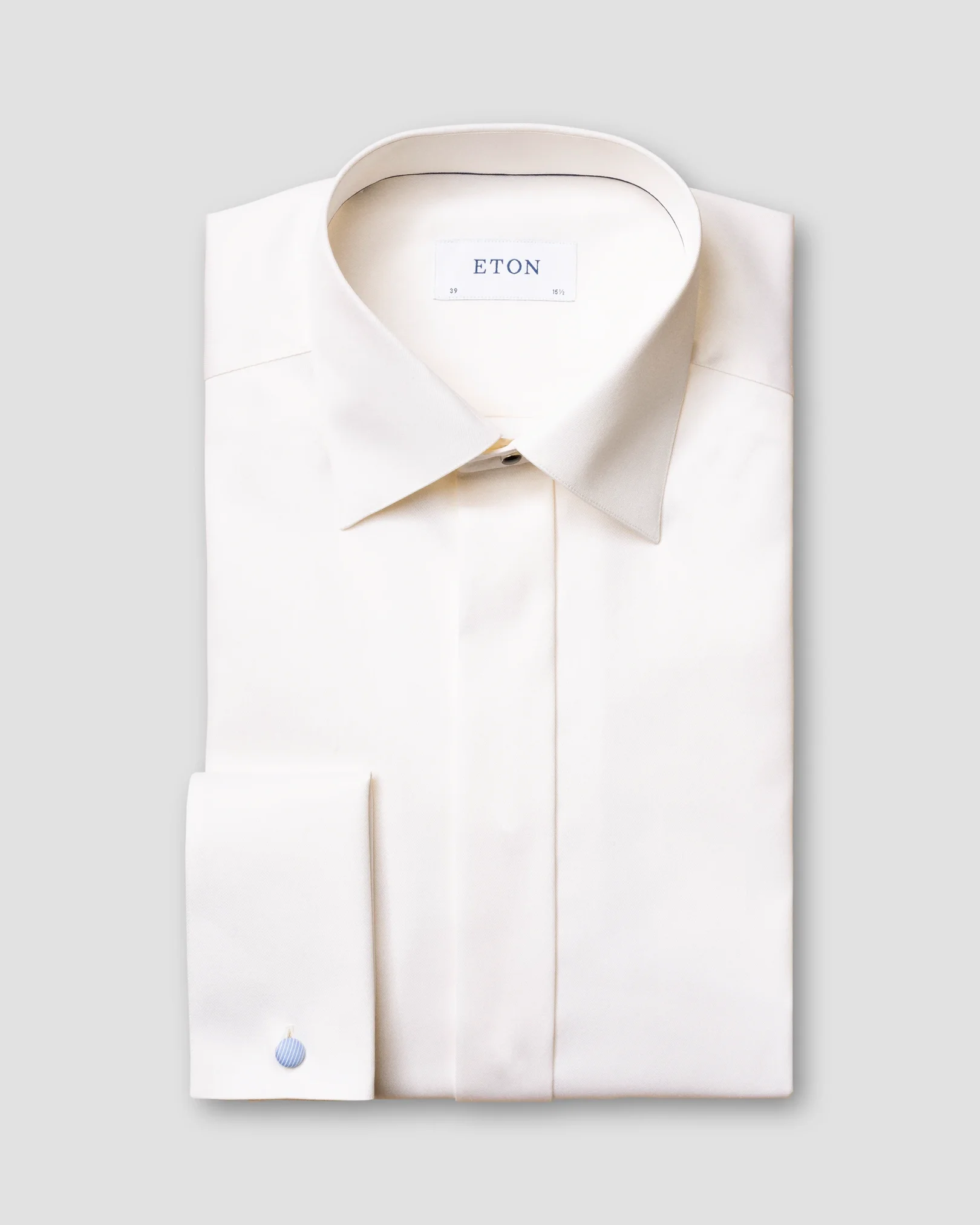 Eton - Chemise de cérémonie blanc cassé en twill