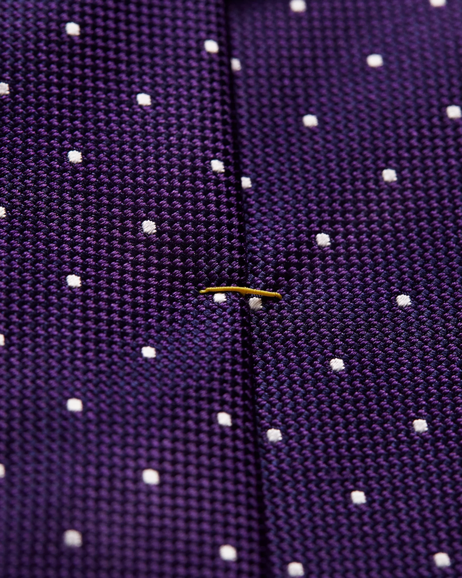 Eton - purple polka dot silk tie