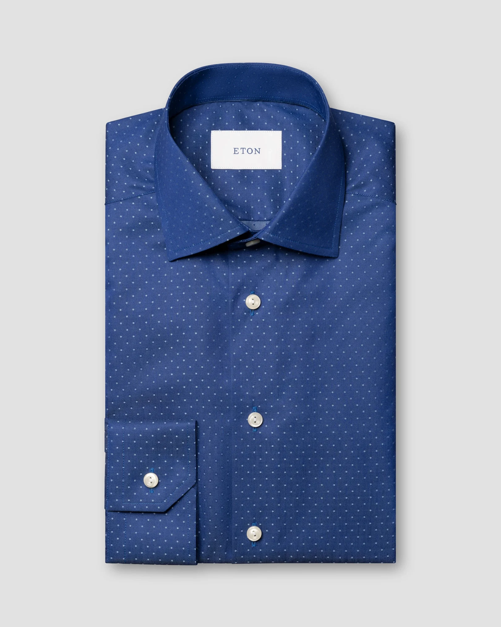 Eton - woven pin dot shirt
