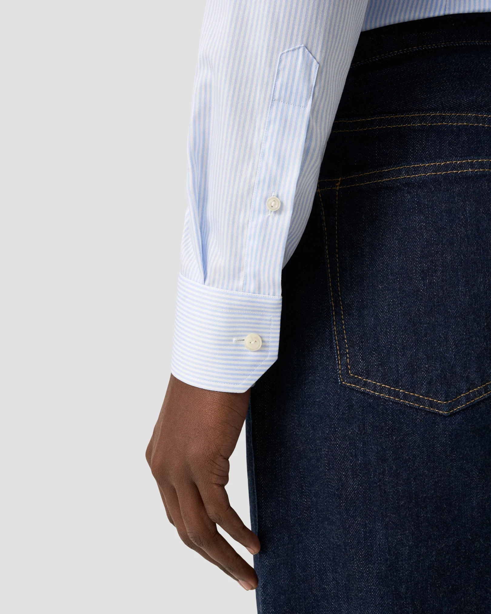 Eton - light blue fine twill