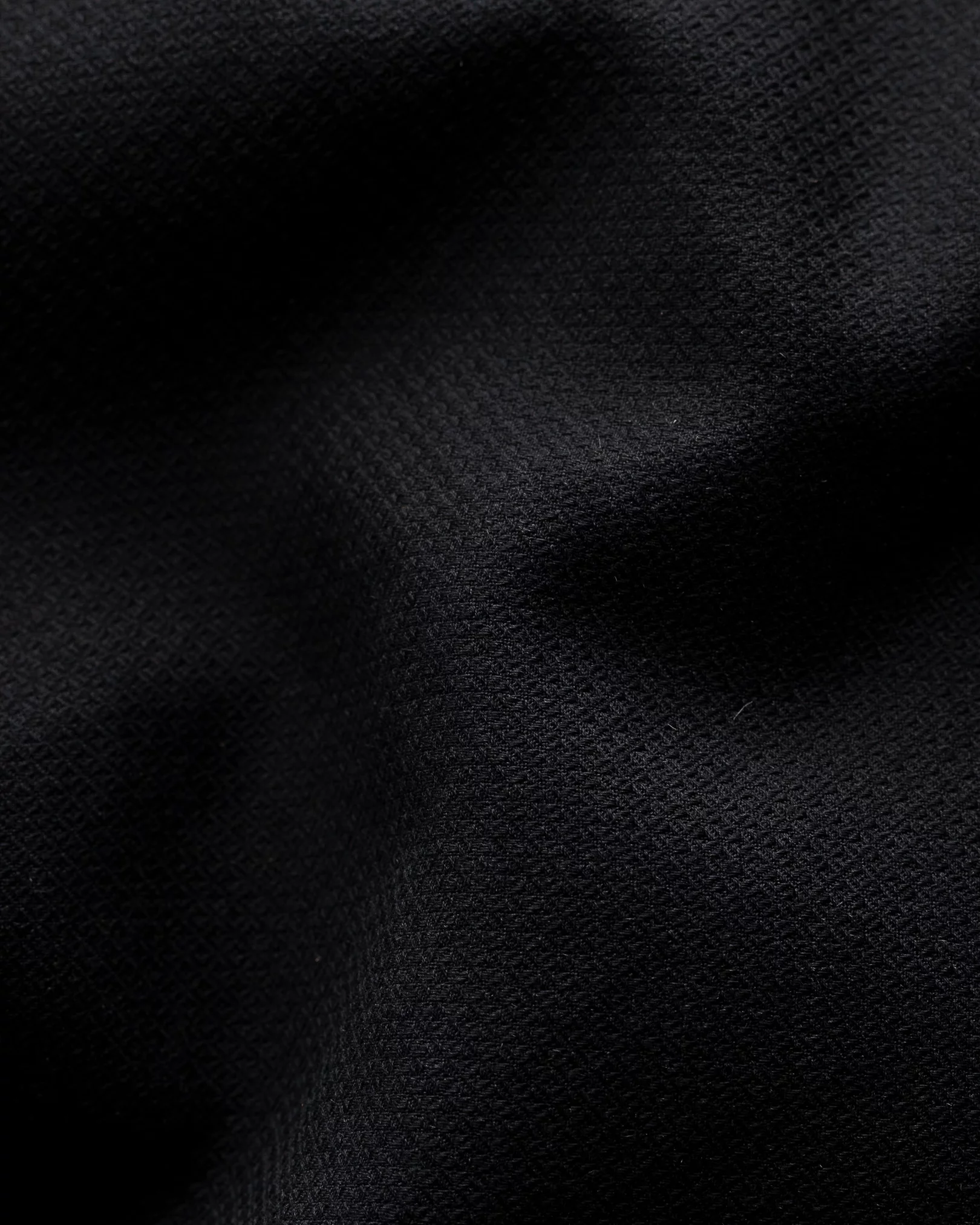 Eton - black cotton and silk shirt