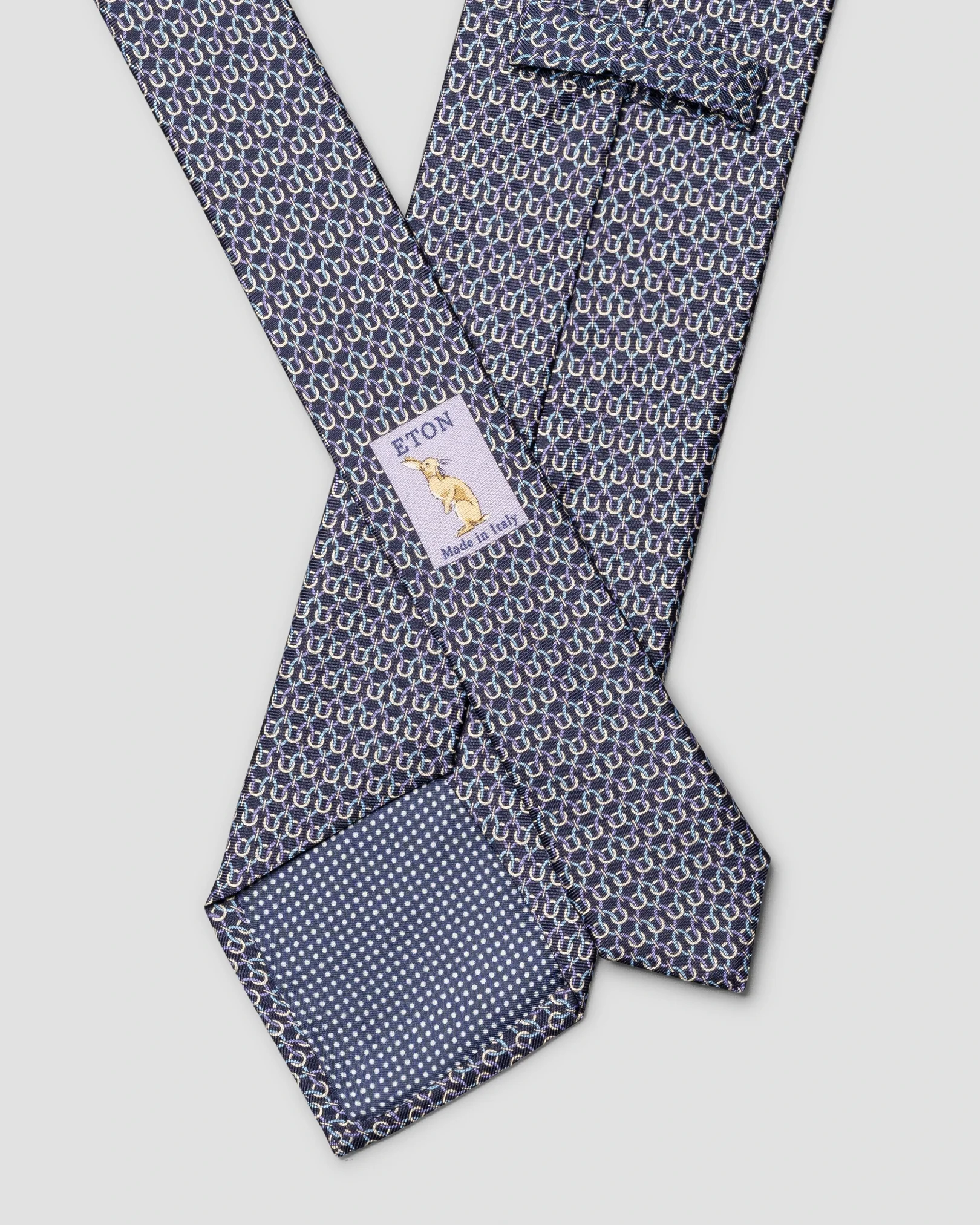 Eton - geometric print silk tie 256
