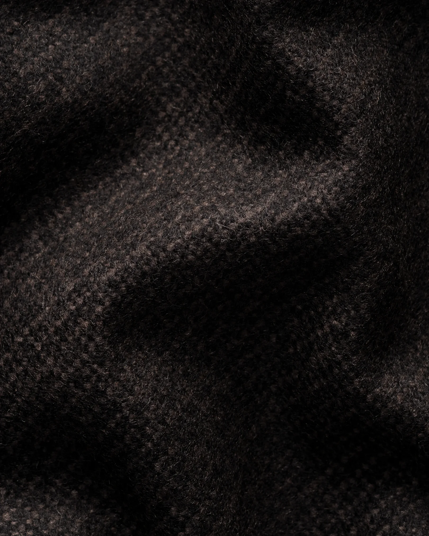 Eton - wool cashmere vest dark brown wool cashmere vest