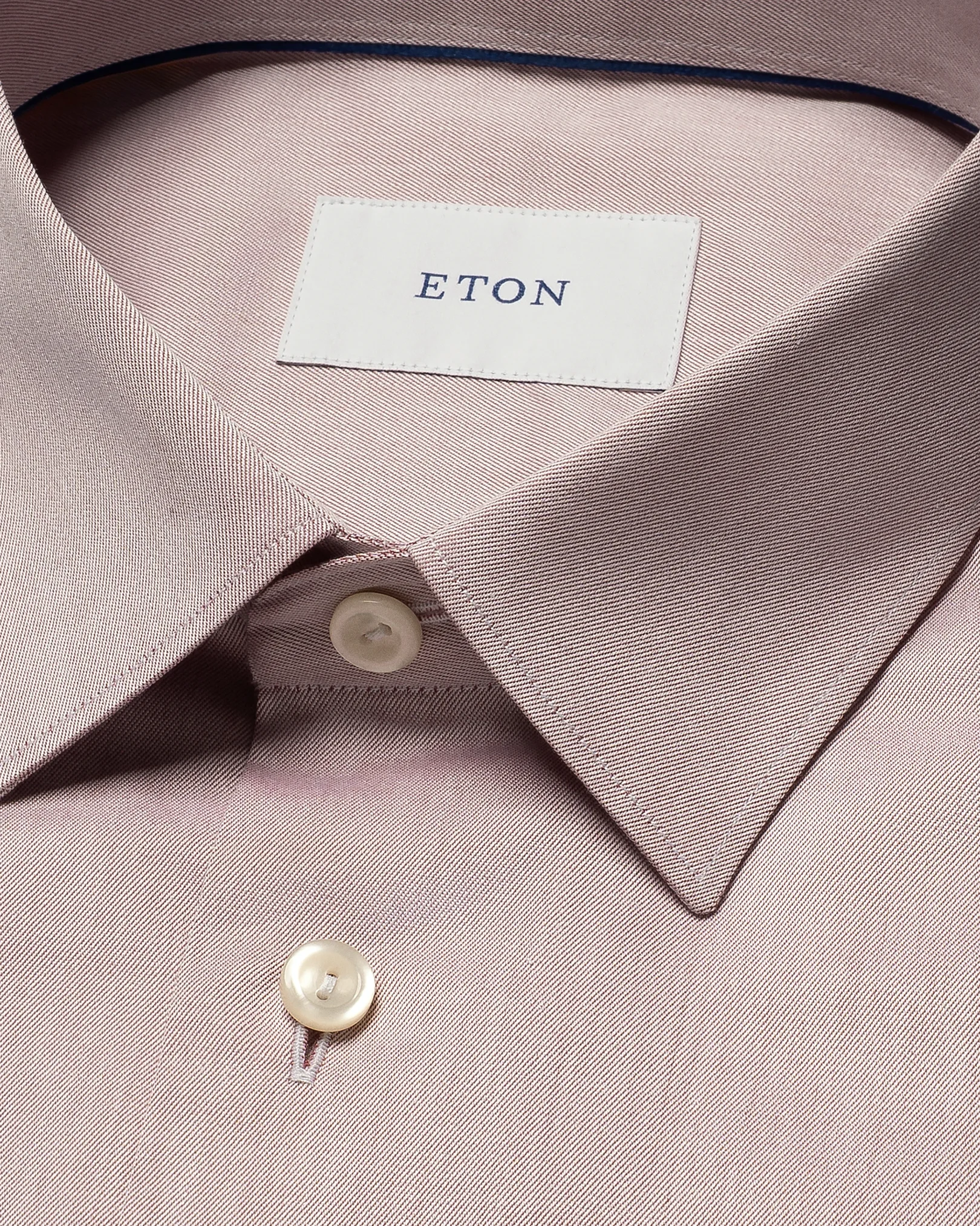 Eton - orange solid signature twill shirt