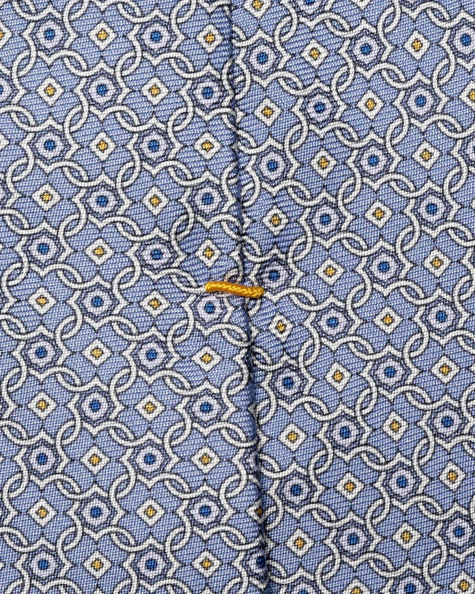 Eton - mid purple medallion printed silk tie