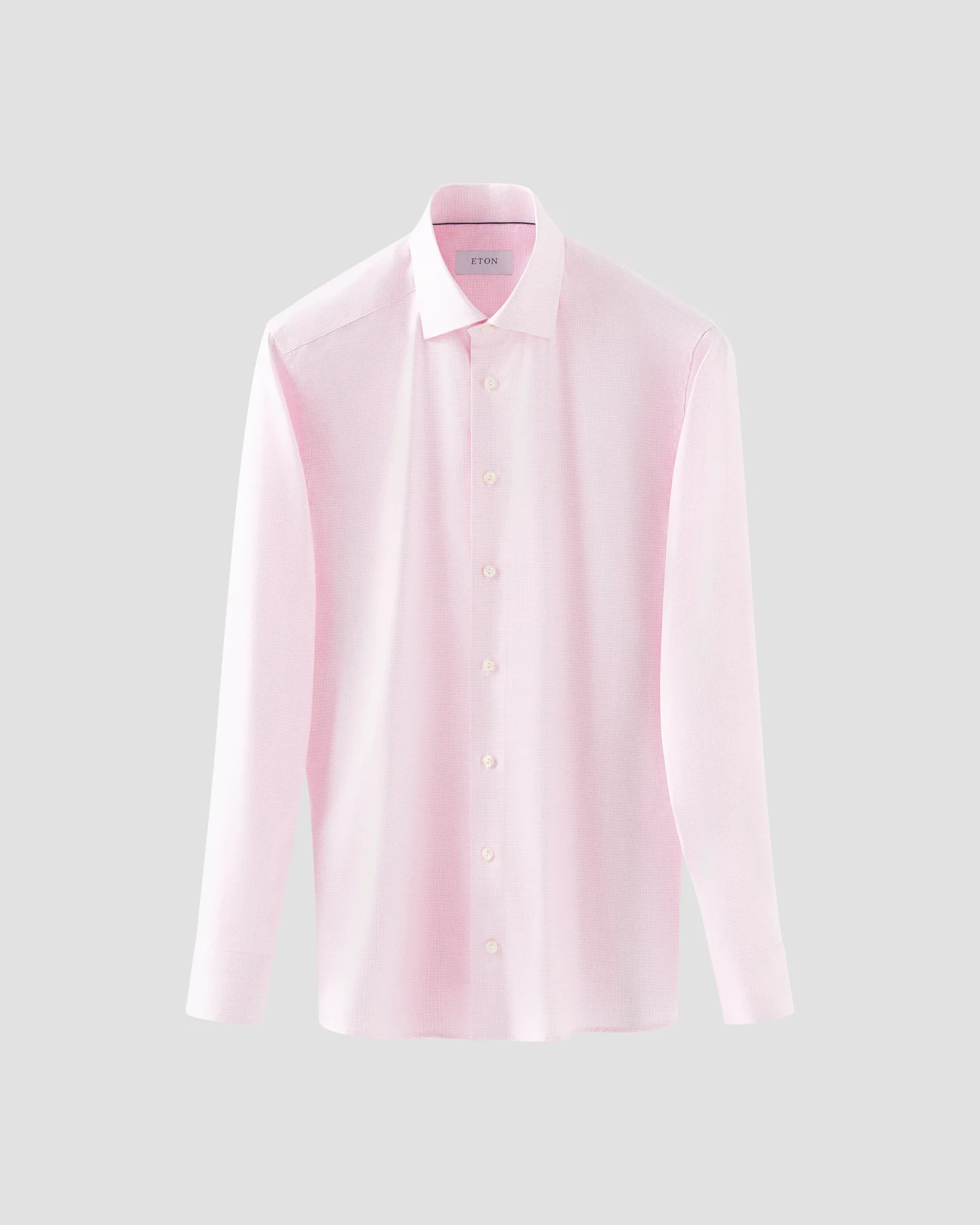 Eton - Chemise en coton Micro Check Tencel™ Lyocell