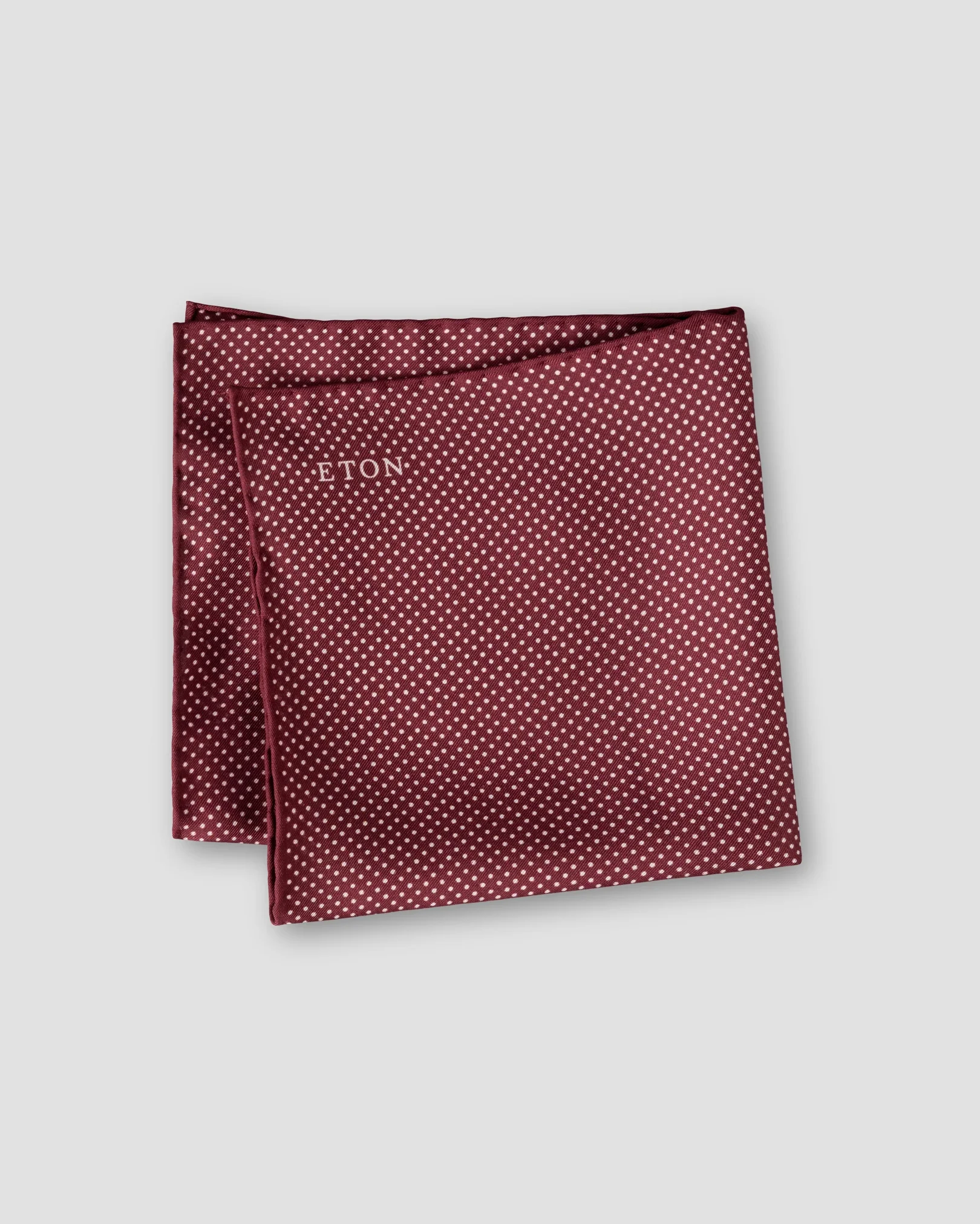 Eton - red polka dots silk pocket square