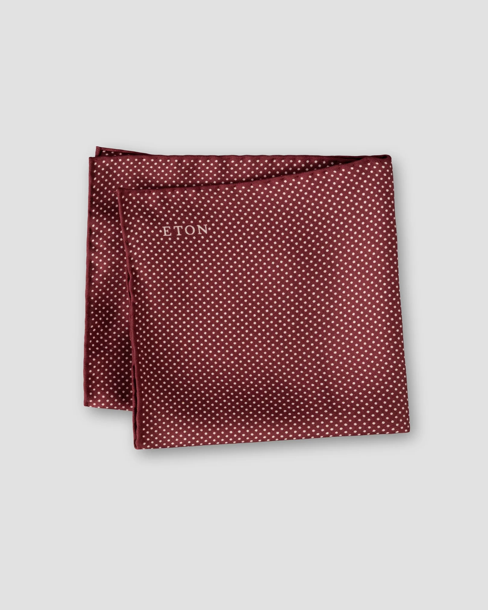 Eton - red polka dots silk pocket square