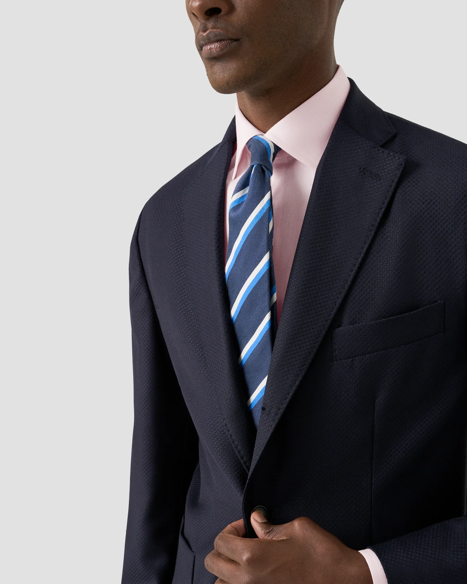 Eton - red solid signature twill shirt