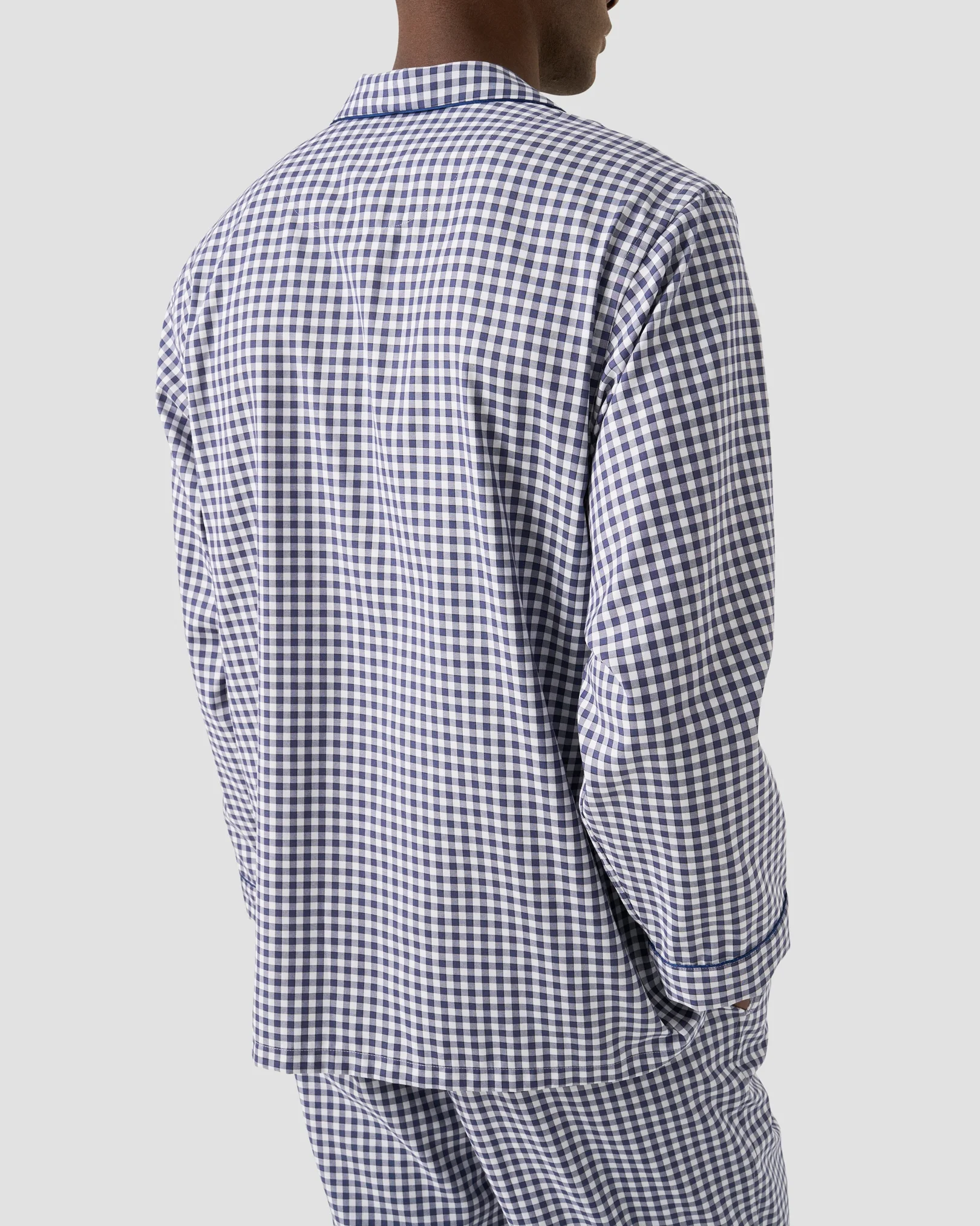 Eton - checked pyjama set navy blue