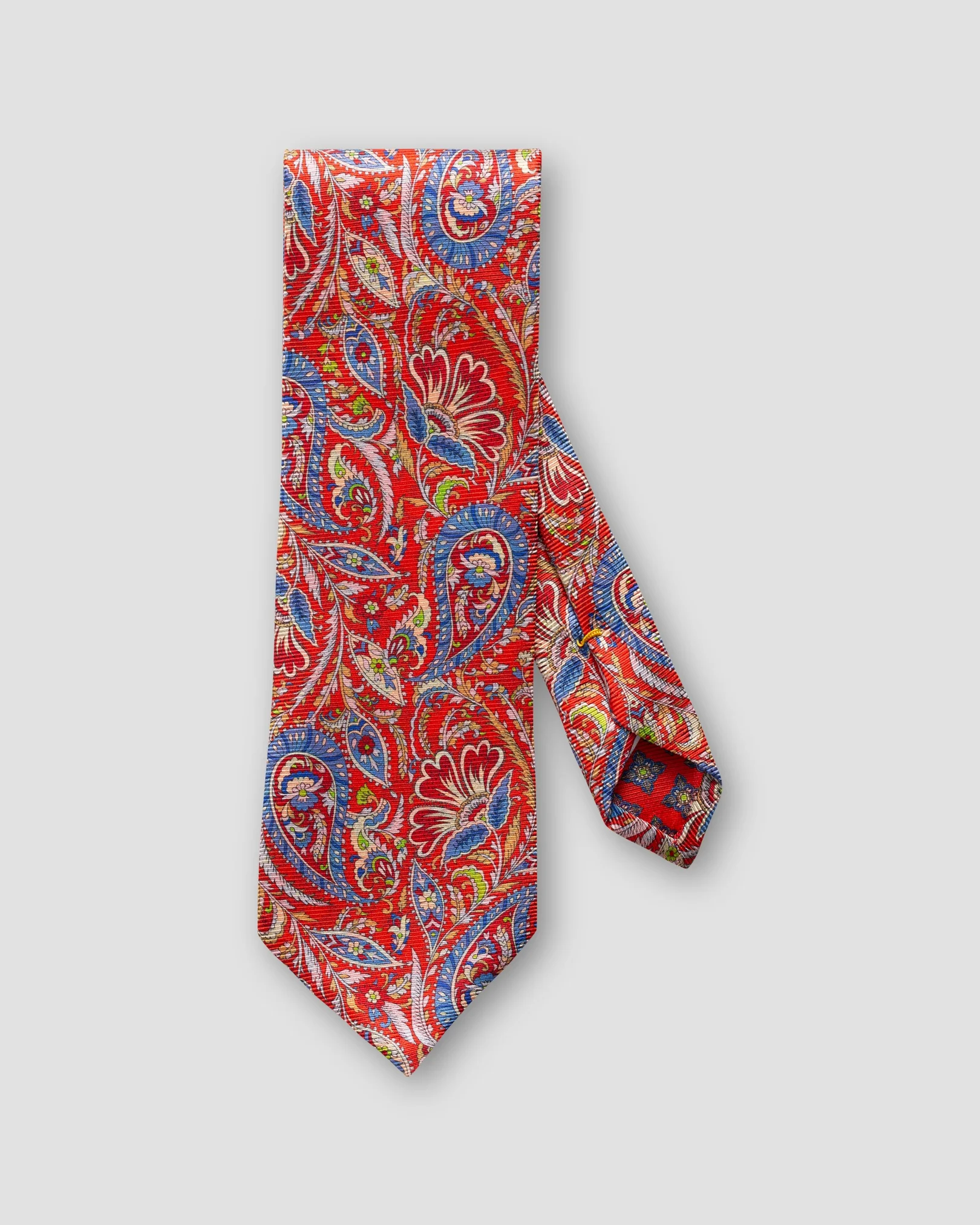Eton - red flower paisley tie