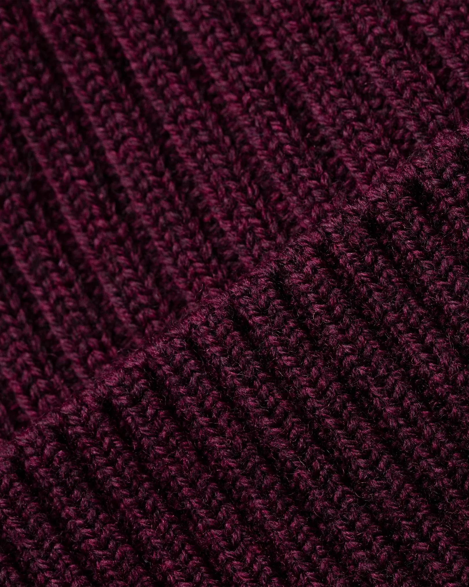 Eton - burgundy merino wool beanie