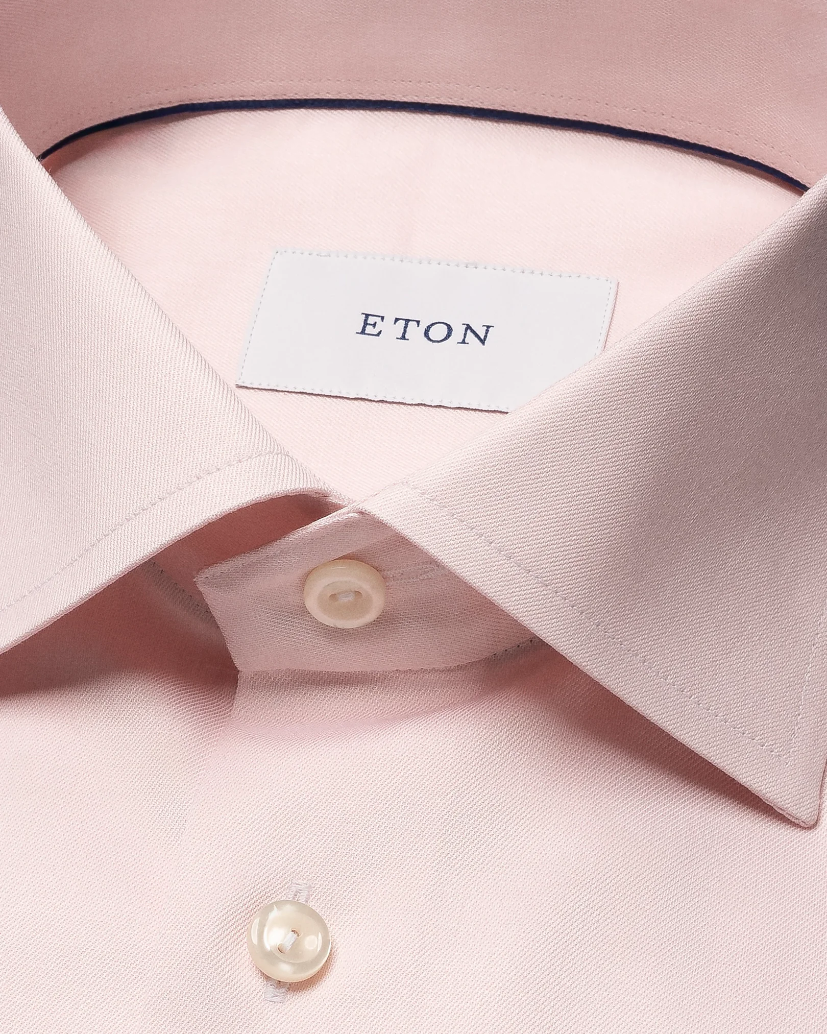 Eton - pink solid cotton tencel tm lyocell shirt