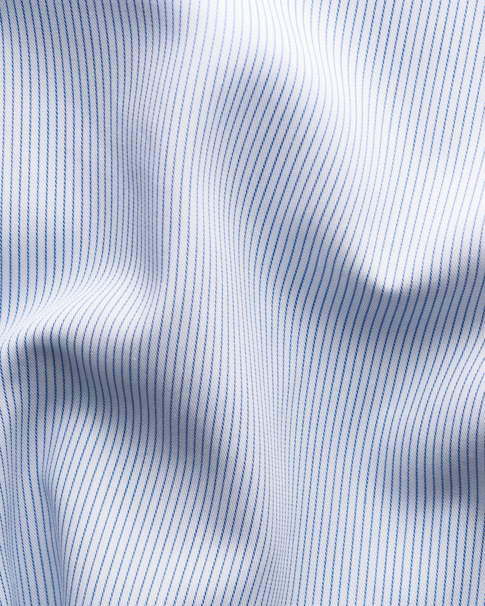 Eton - dark blue striped twill shirt