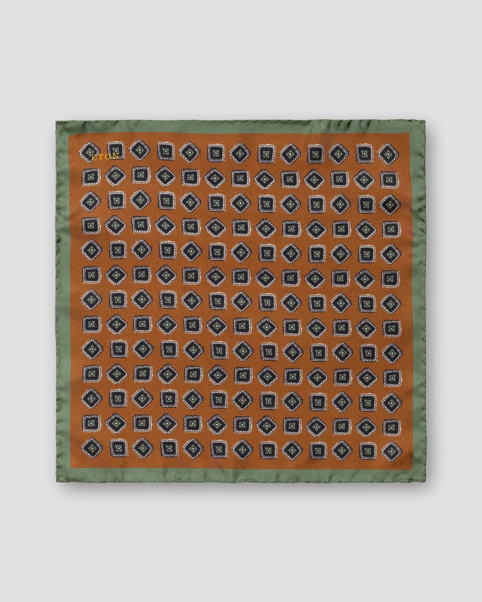 Eton - brown pocket square
