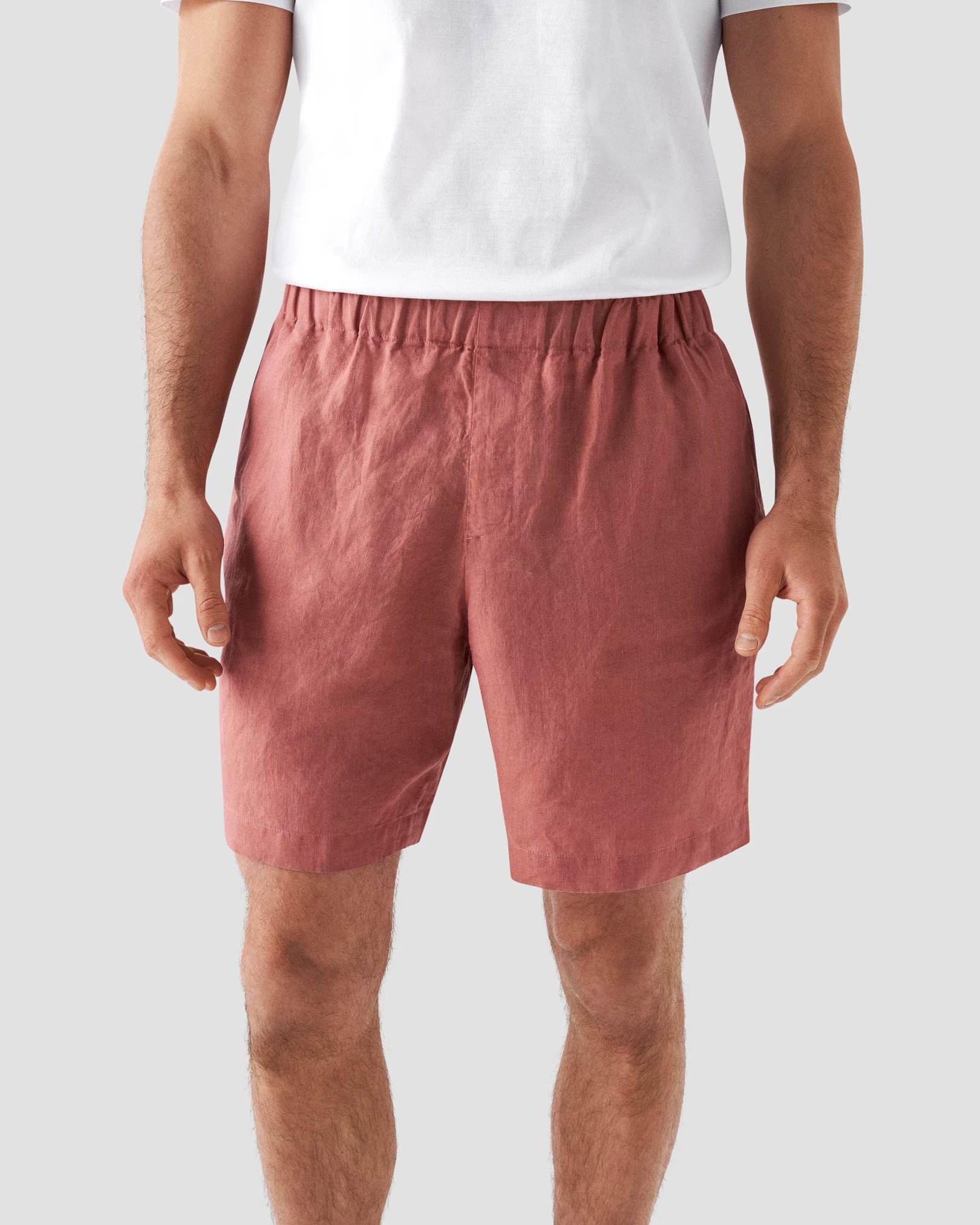 Eton - red linnen shorts