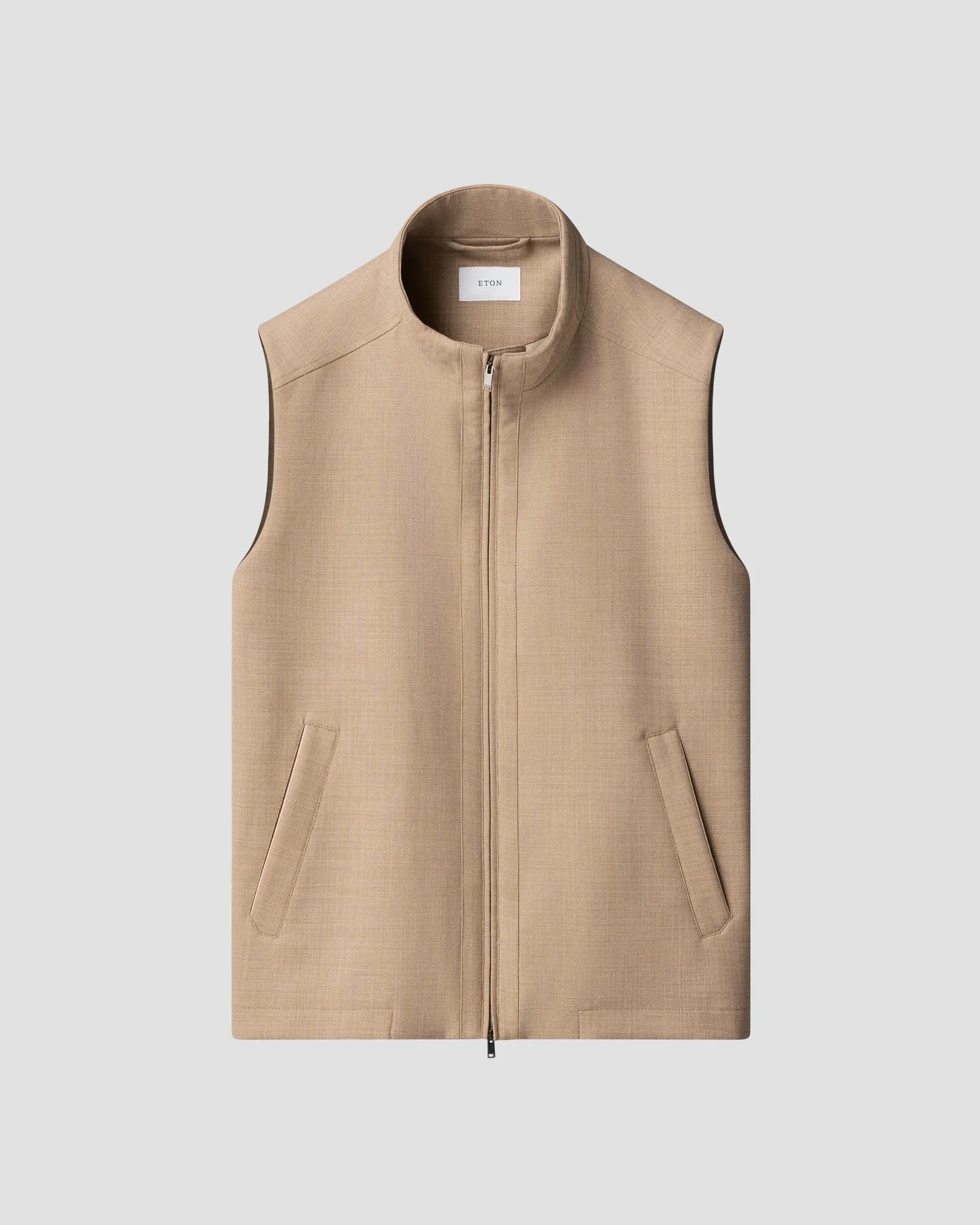 Eton - beige lana tech structure vest