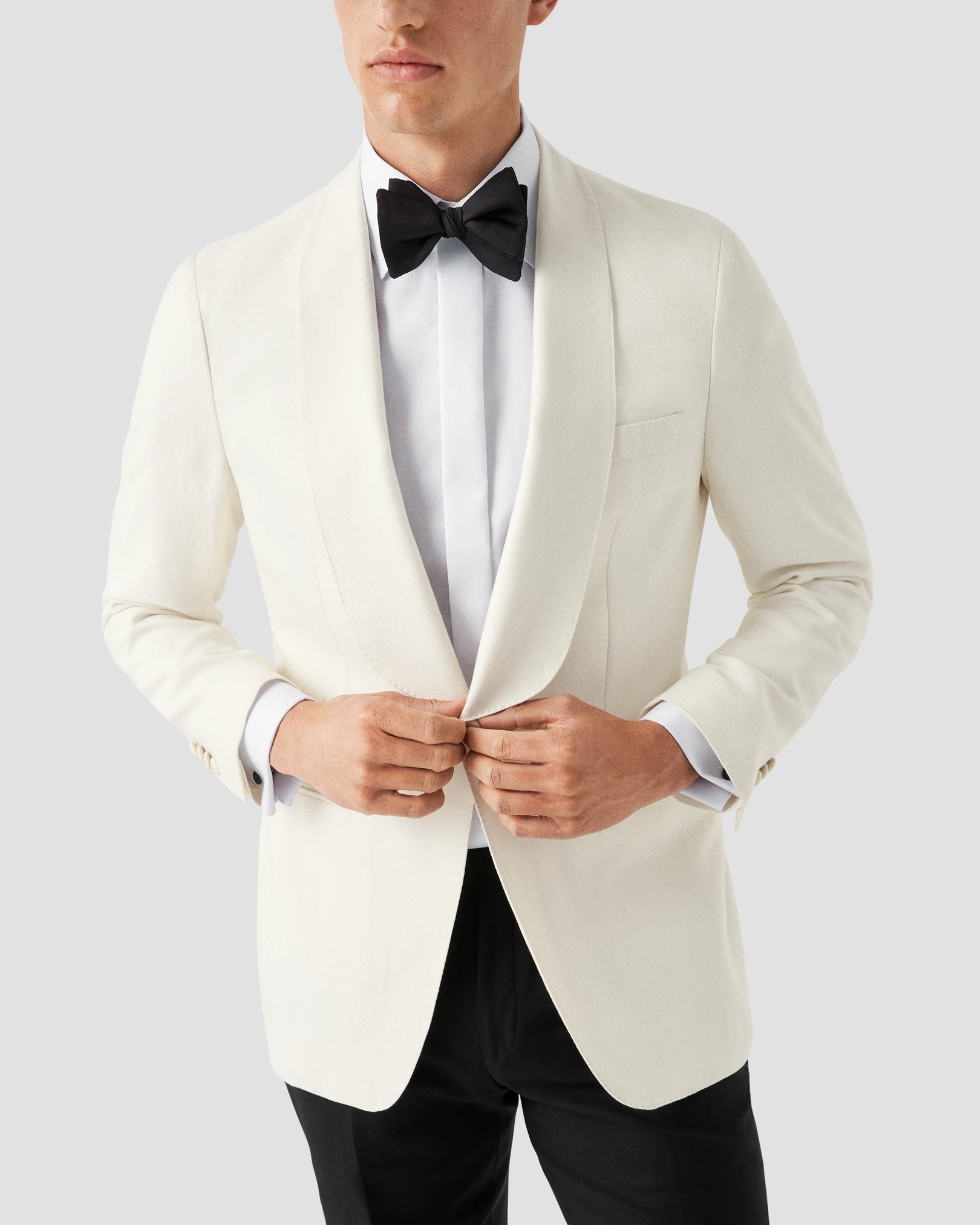 Eton - white twill evening shirt