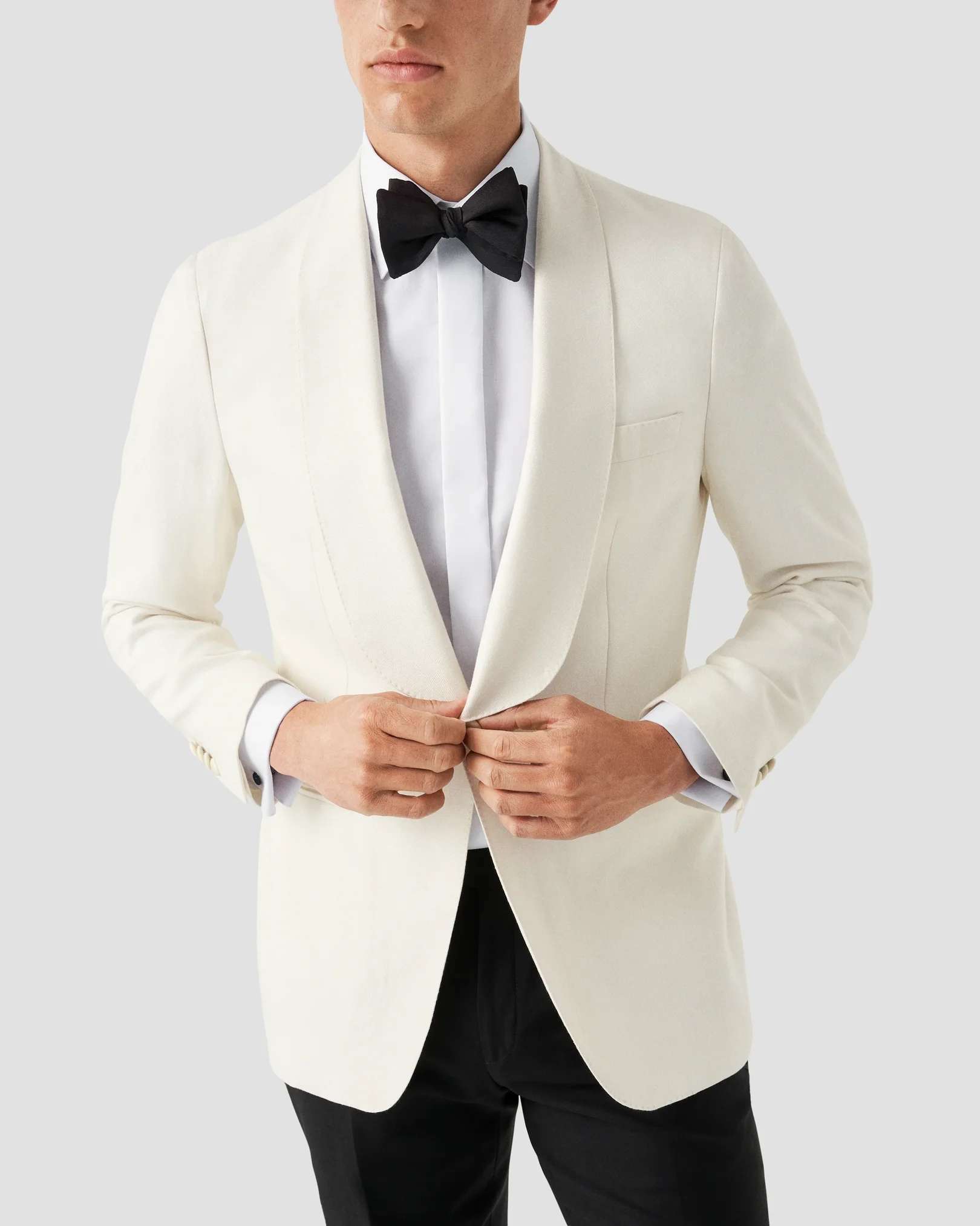 Eton - Chemise de cérémonie blanche en twill