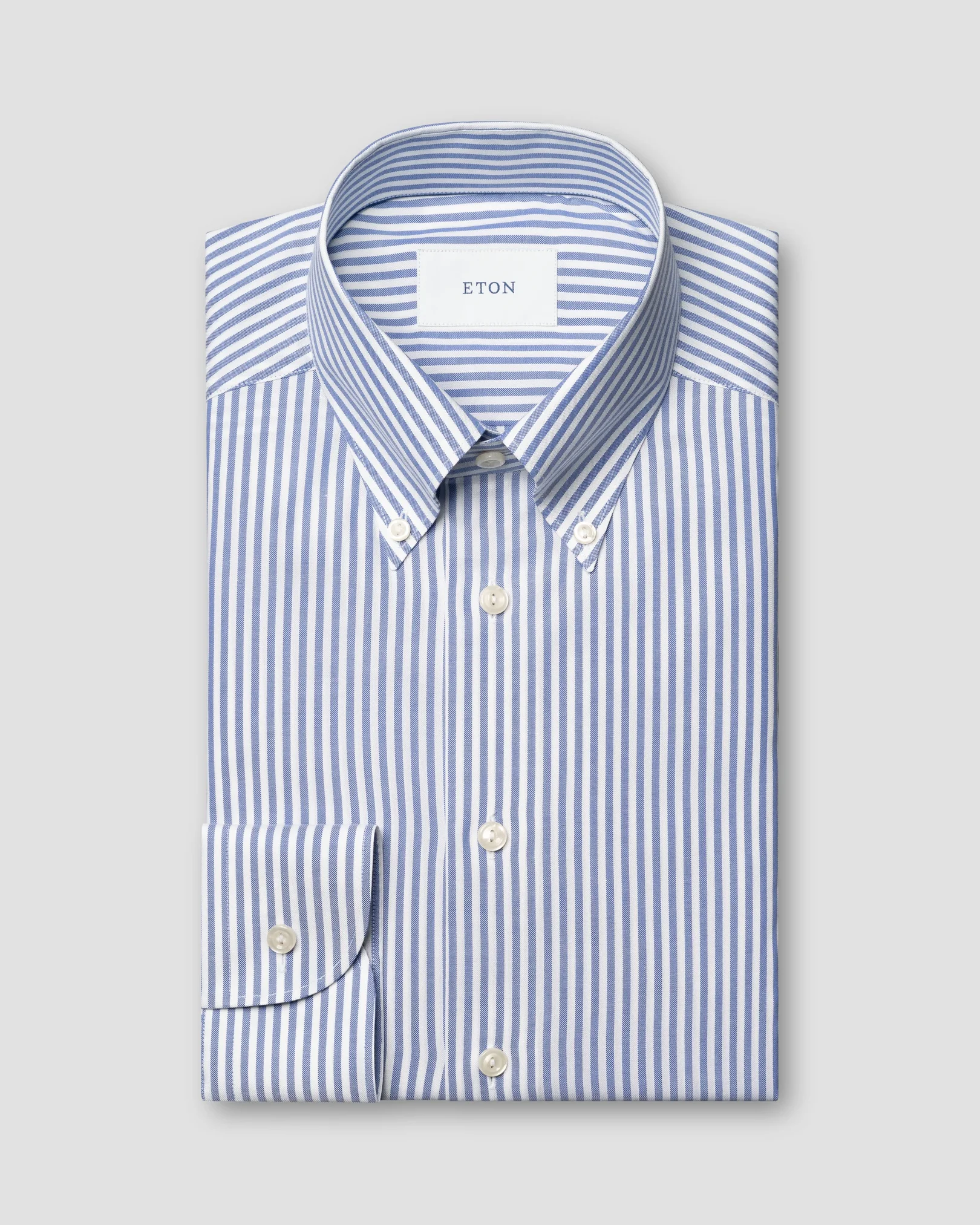 Eton - Chemise Oxford rayée Signature