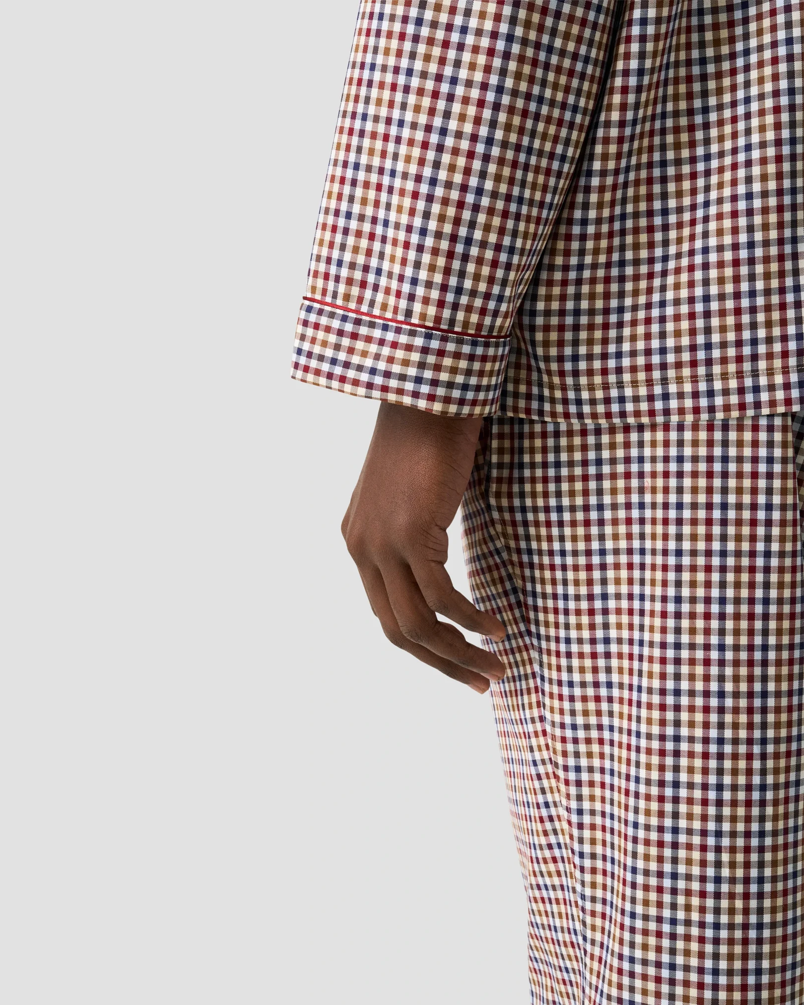 Eton - checked pyjamas red checked pyjamas