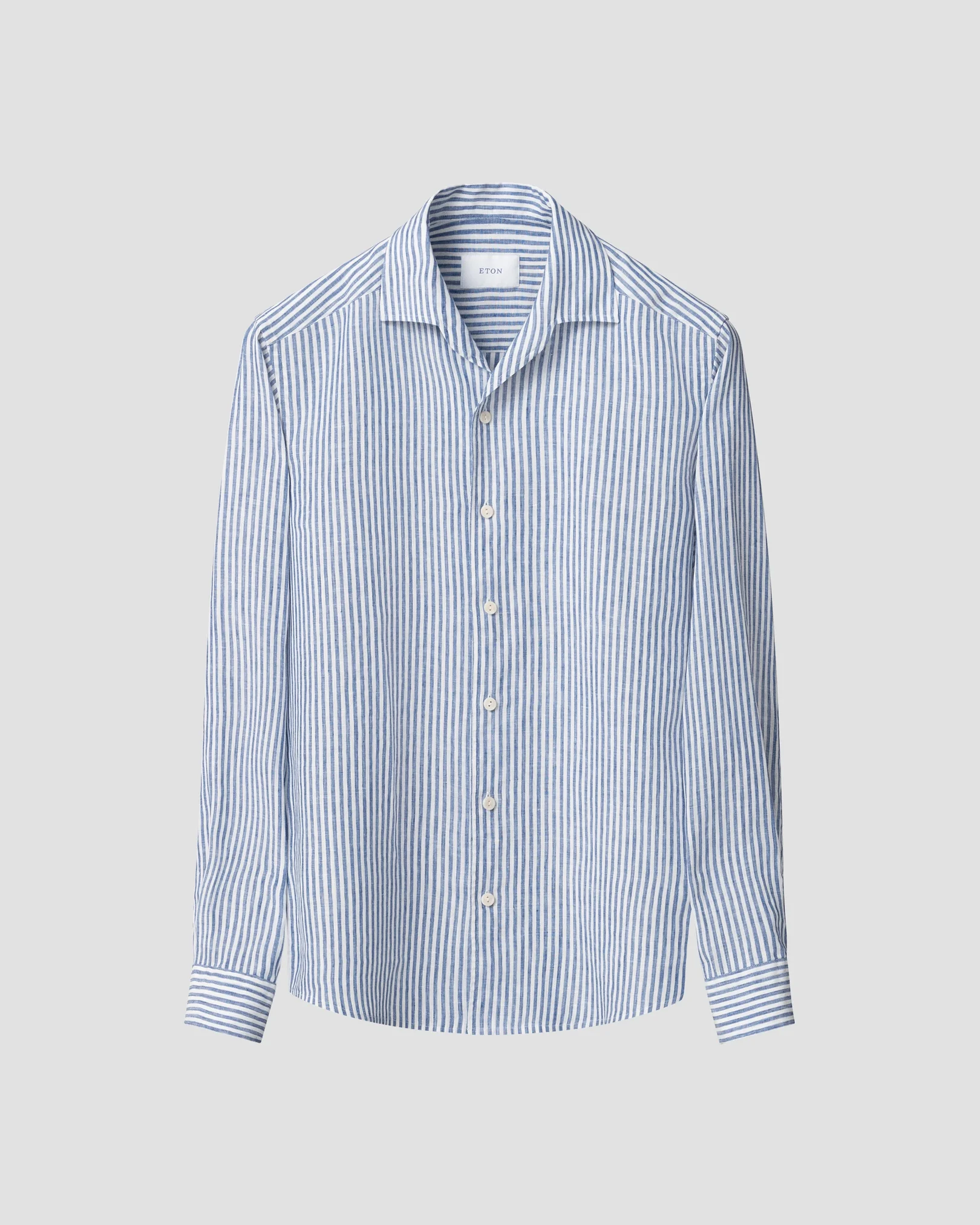 Eton - dark blue striped linen shirt one piece