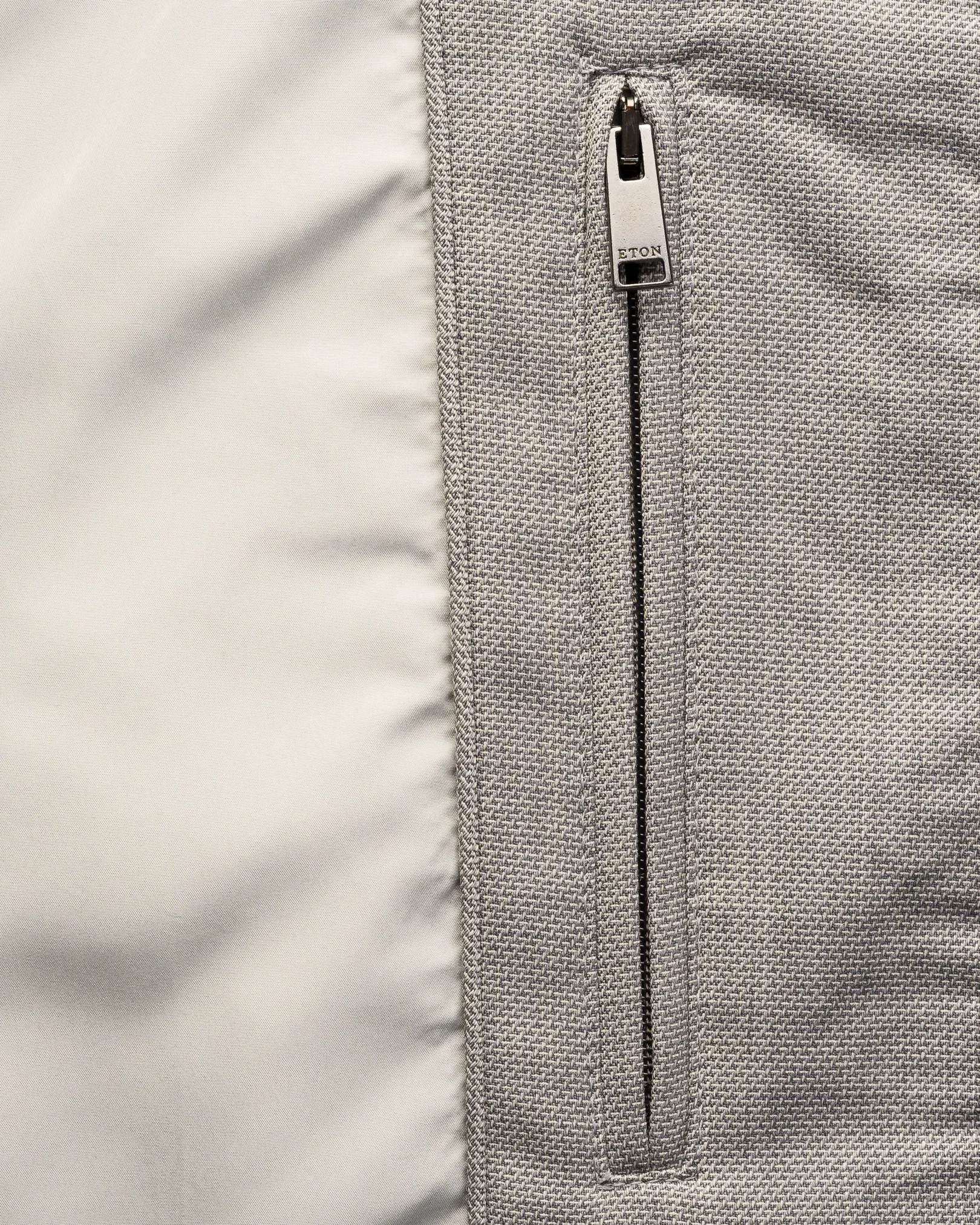 Eton - light grey lana tech hopsack vest