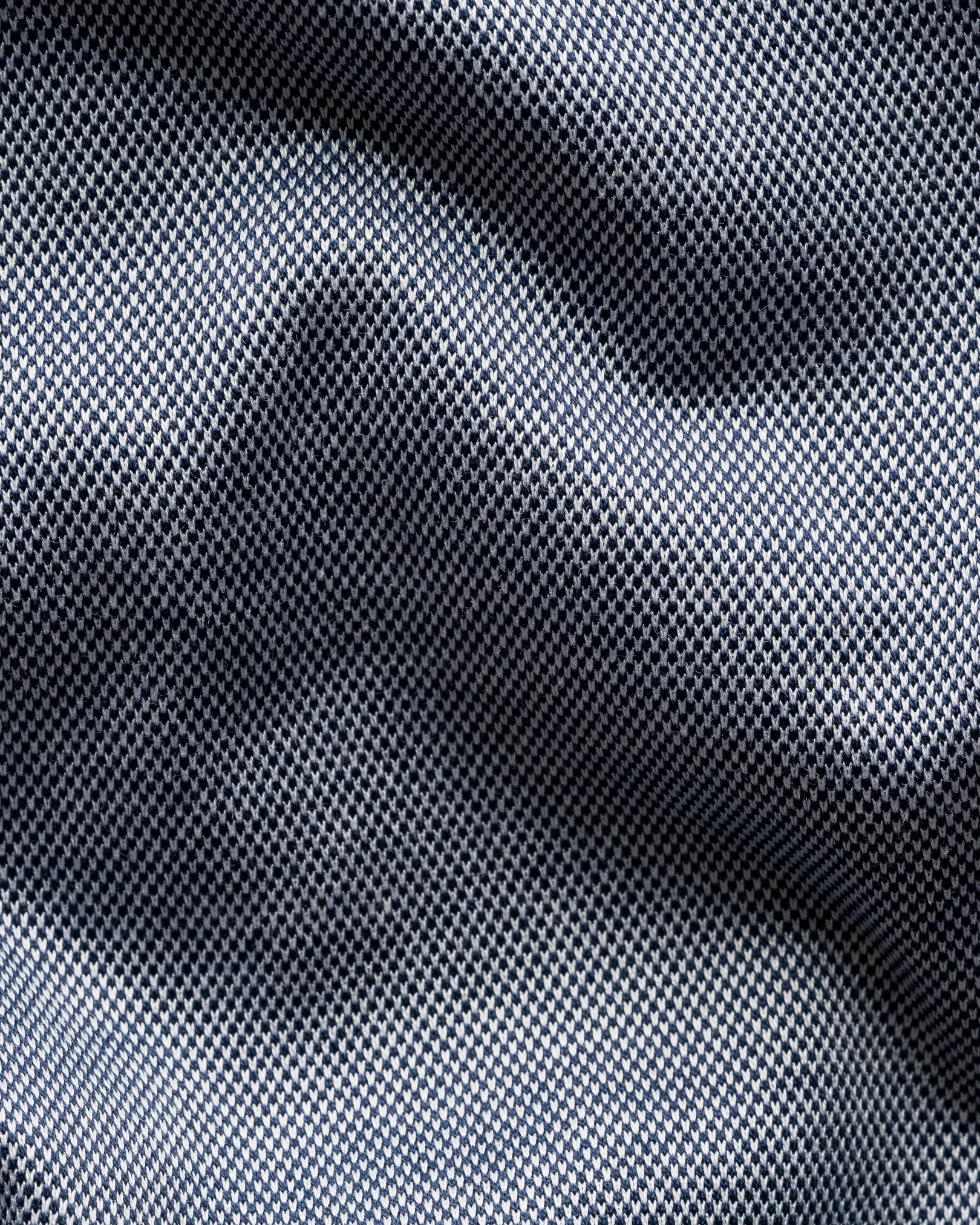 Eton - mid blue filo di scozia knit shirt 256