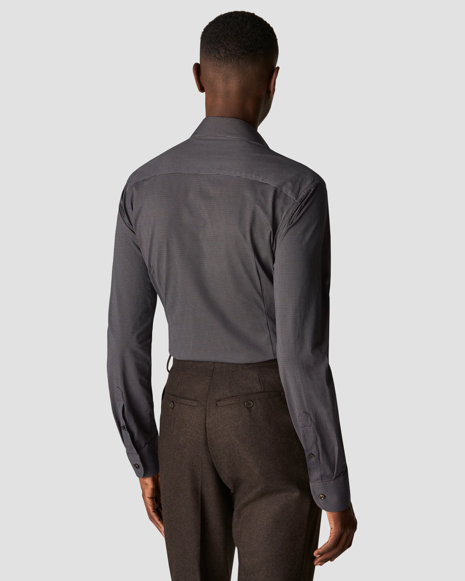 Eton - brown four way stretch