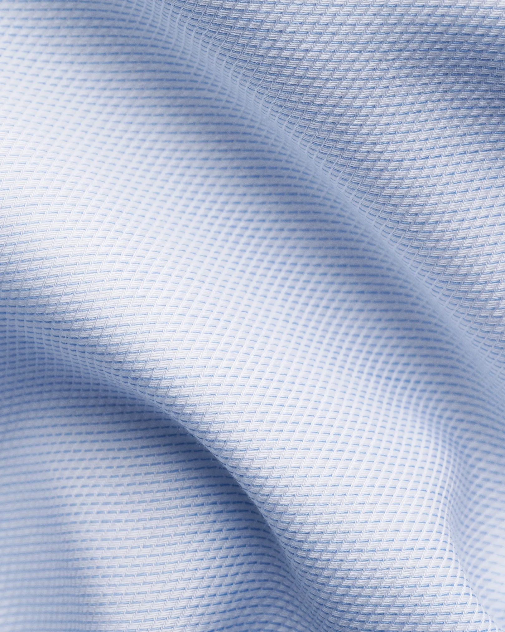 Eton - light blue semi solid twill shirt 256