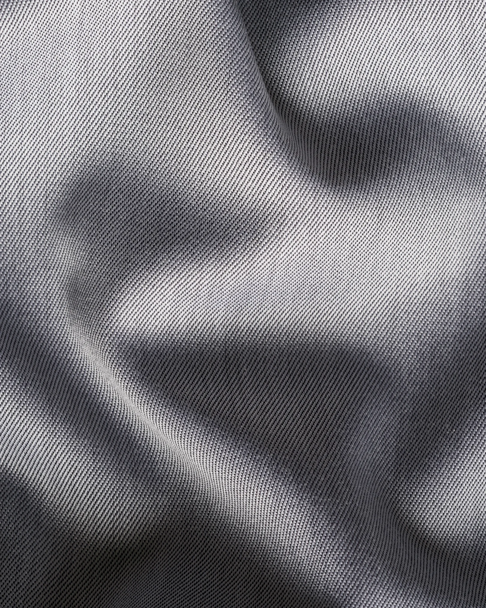 Eton - dark grey solid signature twill shirt