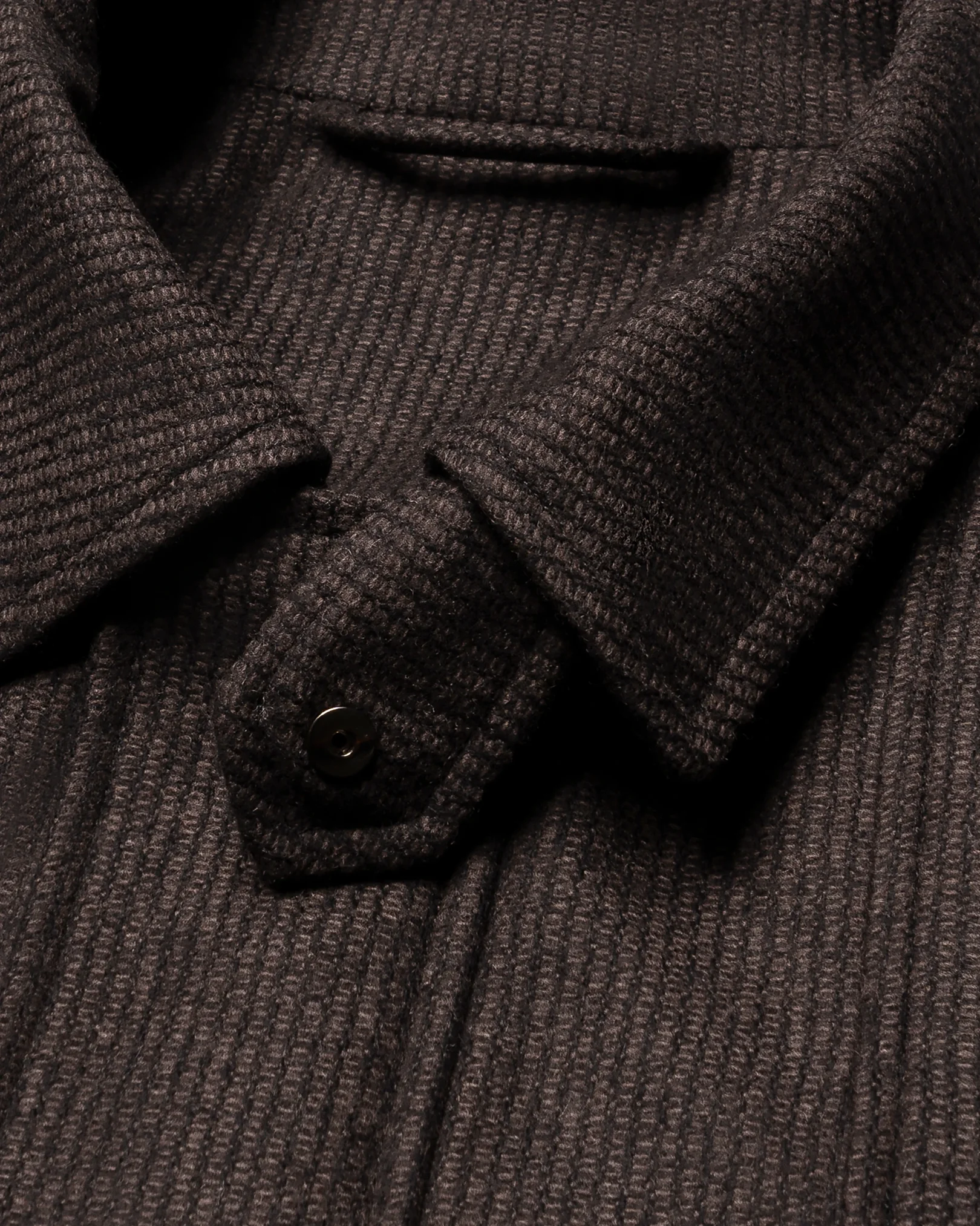 Eton - dark brown wool cashmere travel jacket