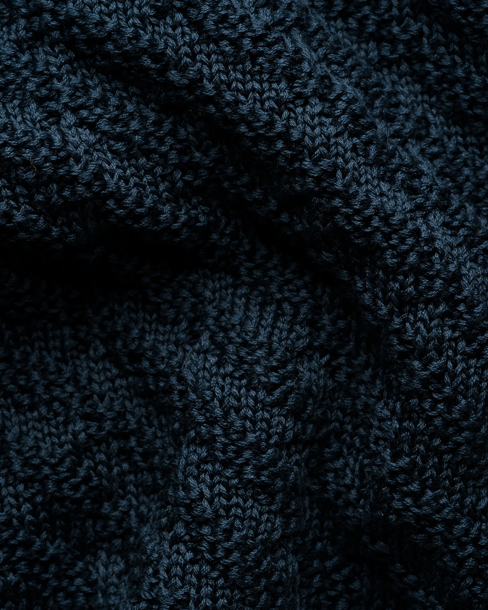 Eton - mid blue cotton structure cardigan