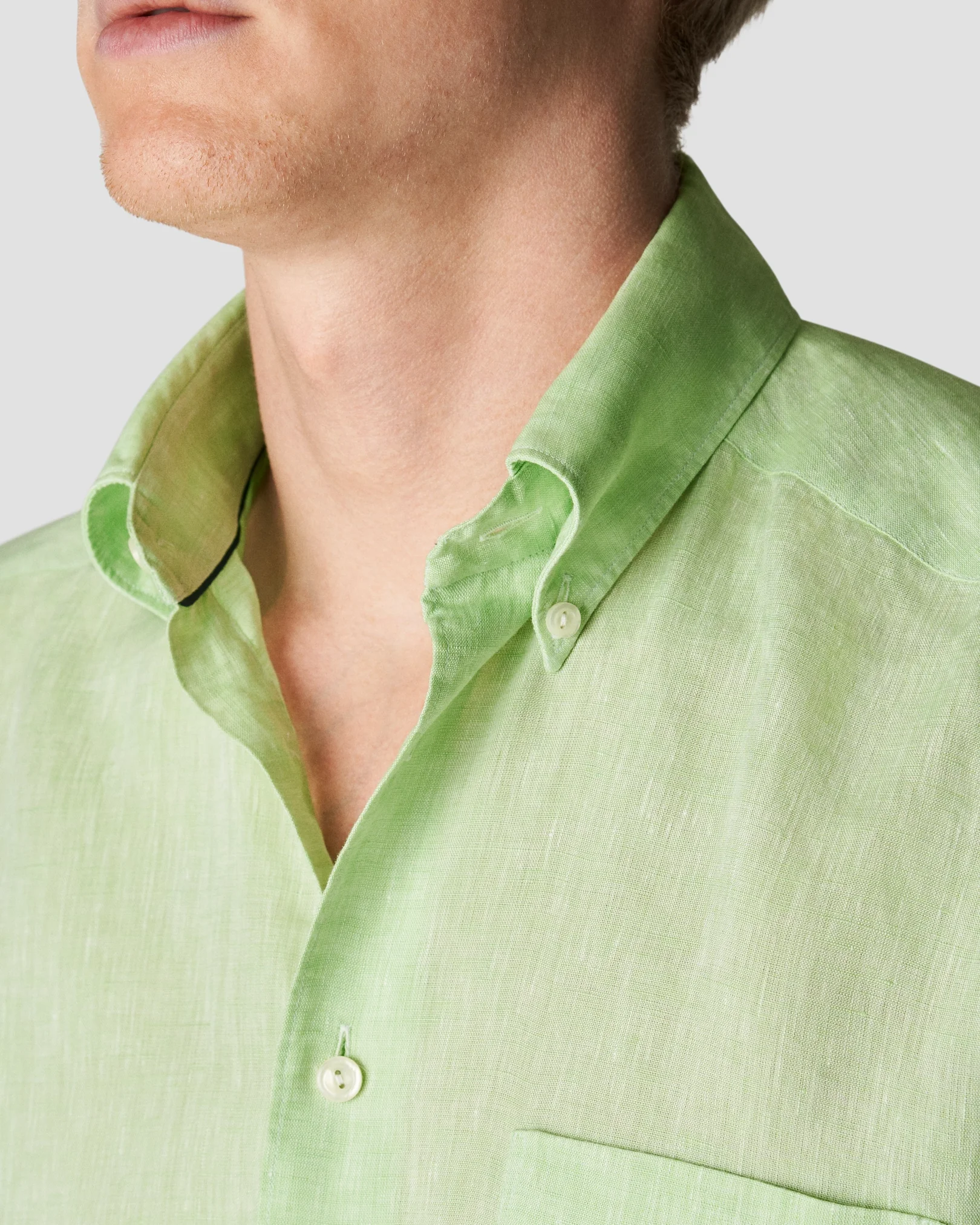 Eton - light green short sleeve