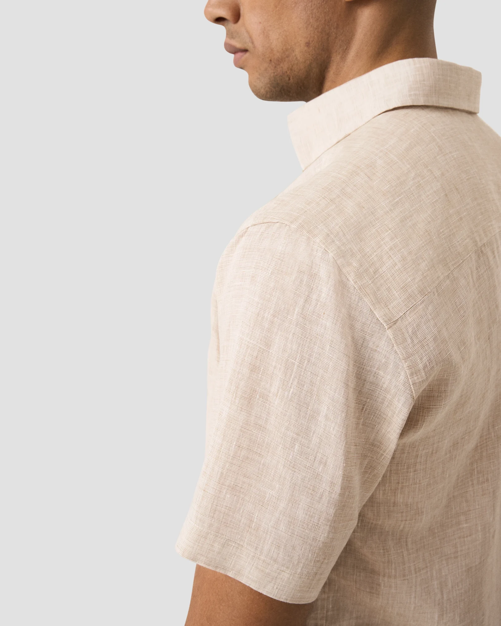 Eton - solid linen short sleeve shirt