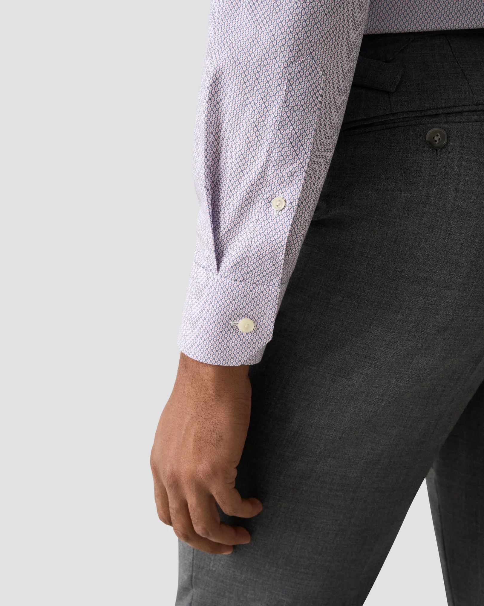 Eton - pink micro print signature twill shirt