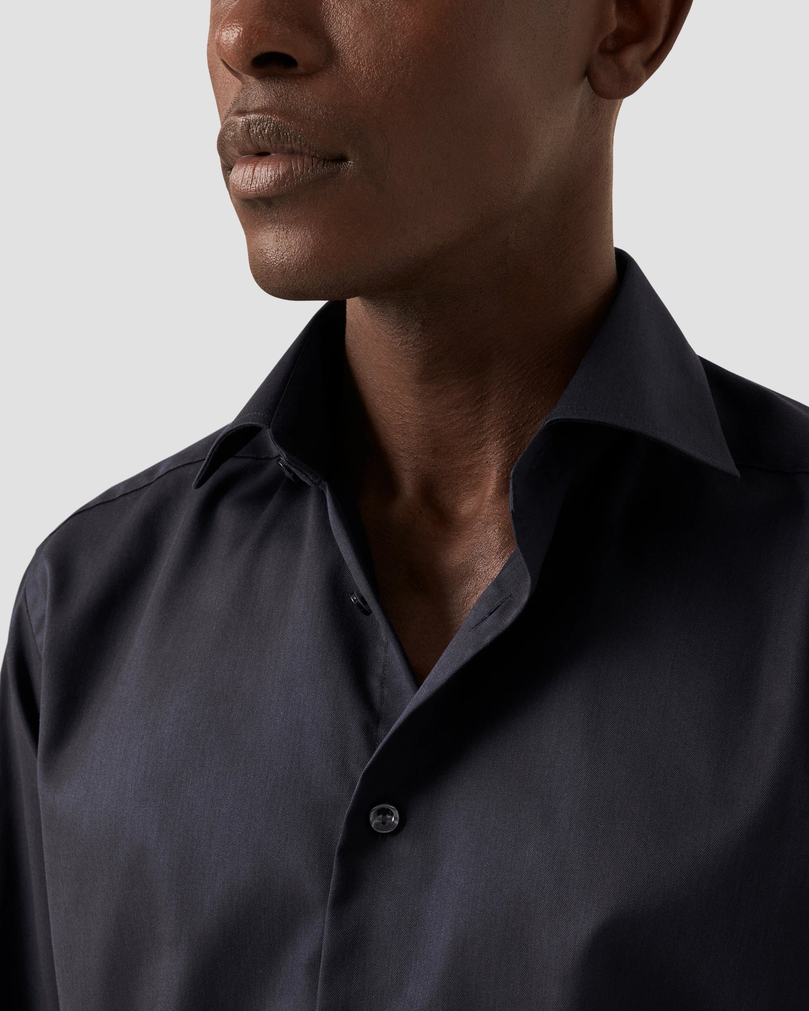 Eton - Mörkblå Signature Twill-skjorta