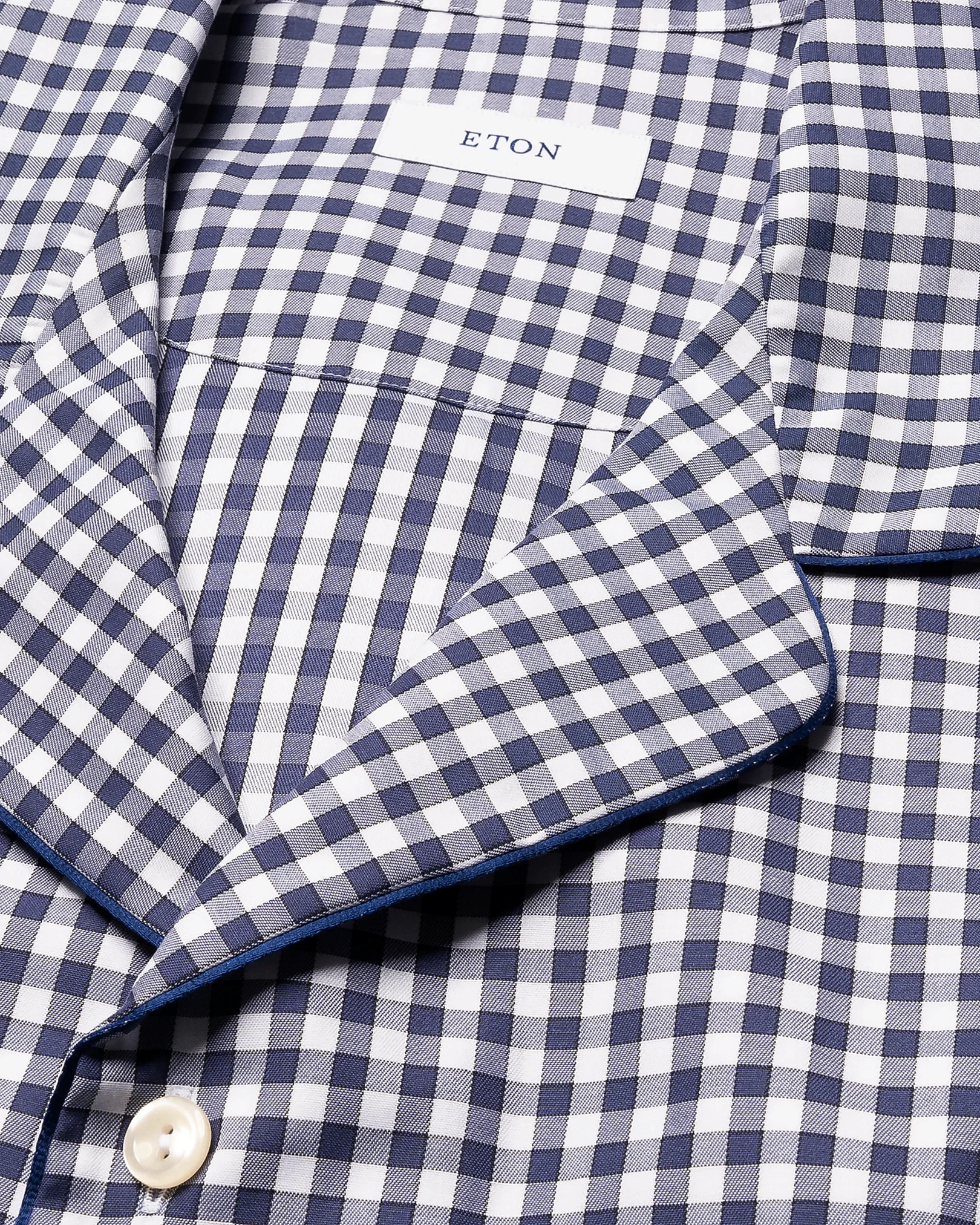 Eton - checked pyjama set navy blue