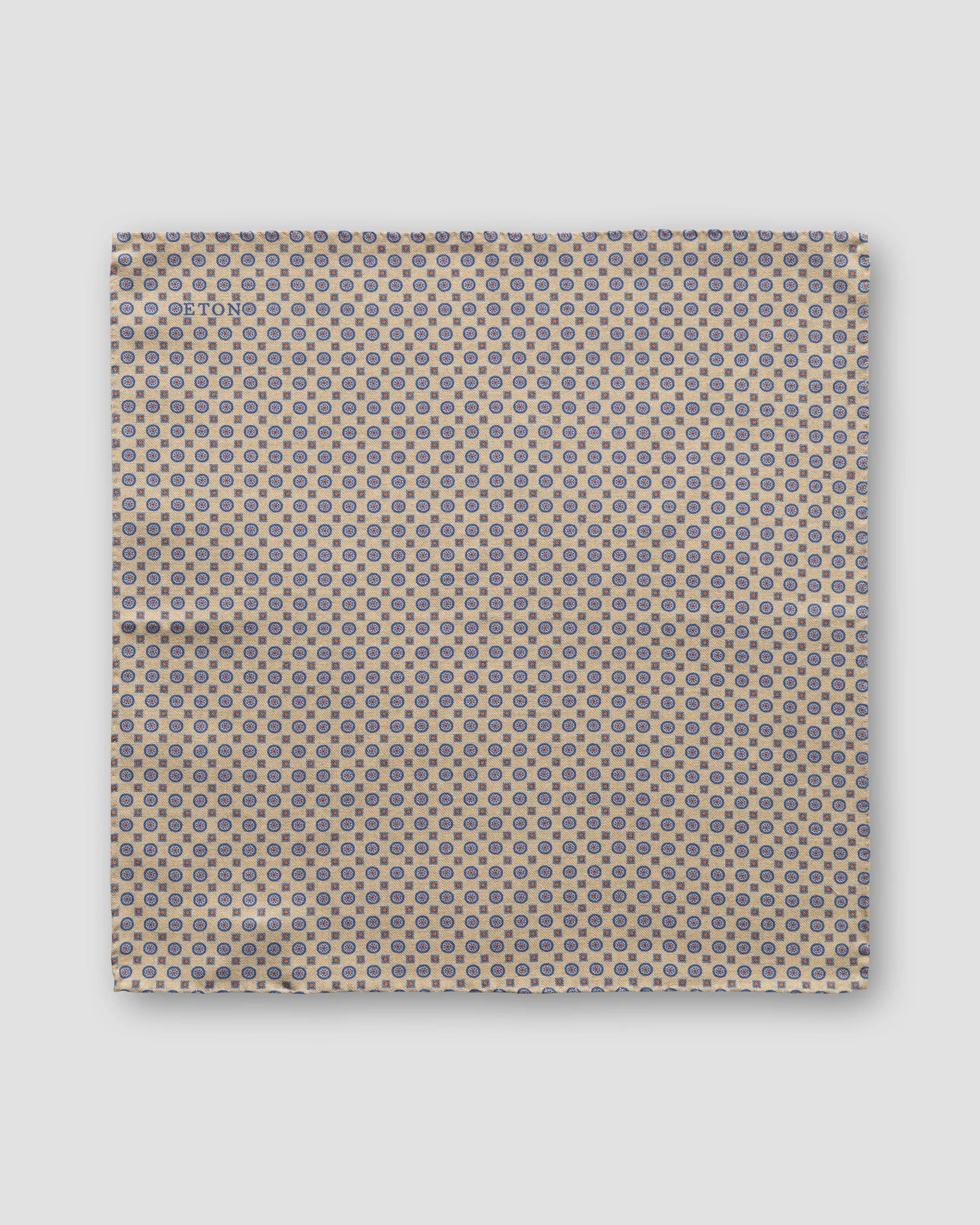 Eton - beige double sided wool pocket square